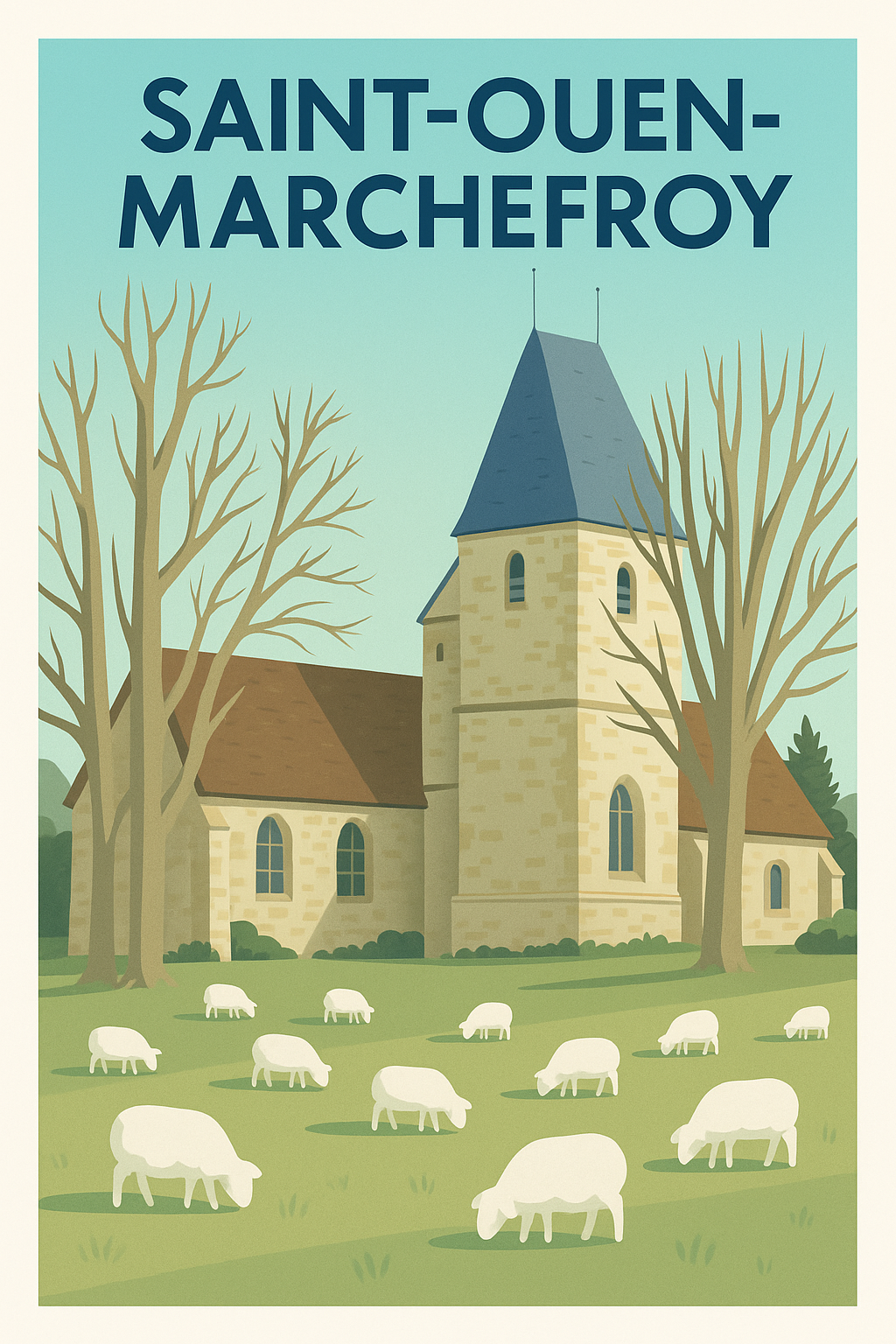 Affiche de Saint-Ouen-Marchefroy - Charme bucolique et patrimoine