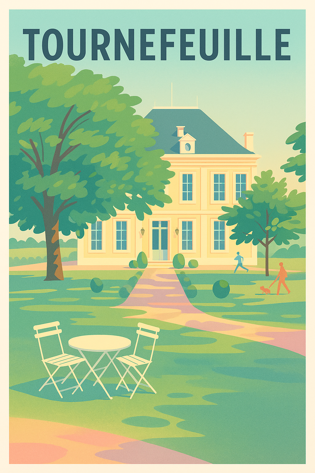 Affiche Tournefeuille — Un havre de paix en plein air · poster d'art de Tournefeuille