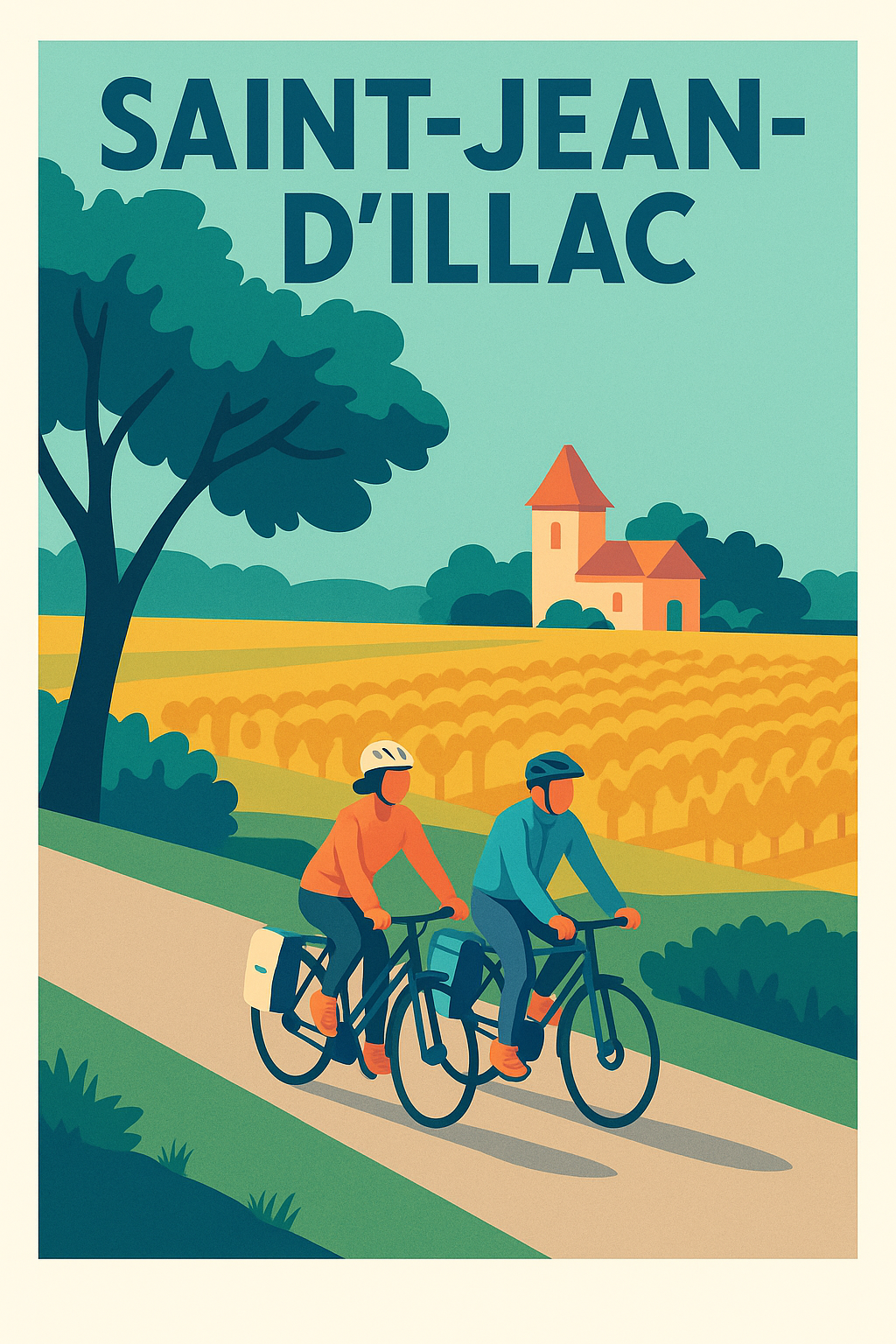 Affiche de Saint-Jean-d'Illac - Échappée belle à vélo en pleine nature