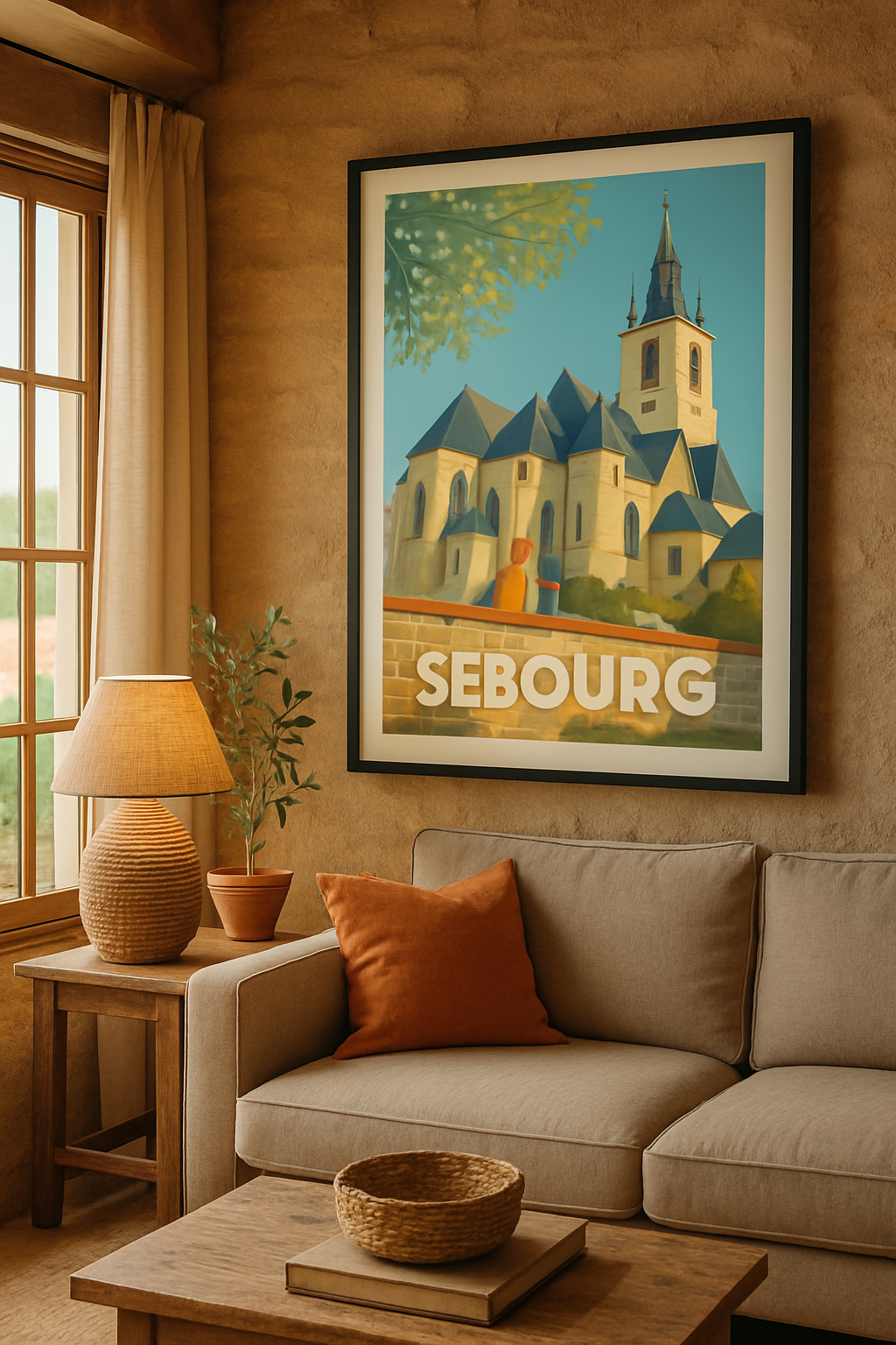 Mise en situation Affiche de Sebourg - Charme et Sérénité en Nord-Pas-de-Calais