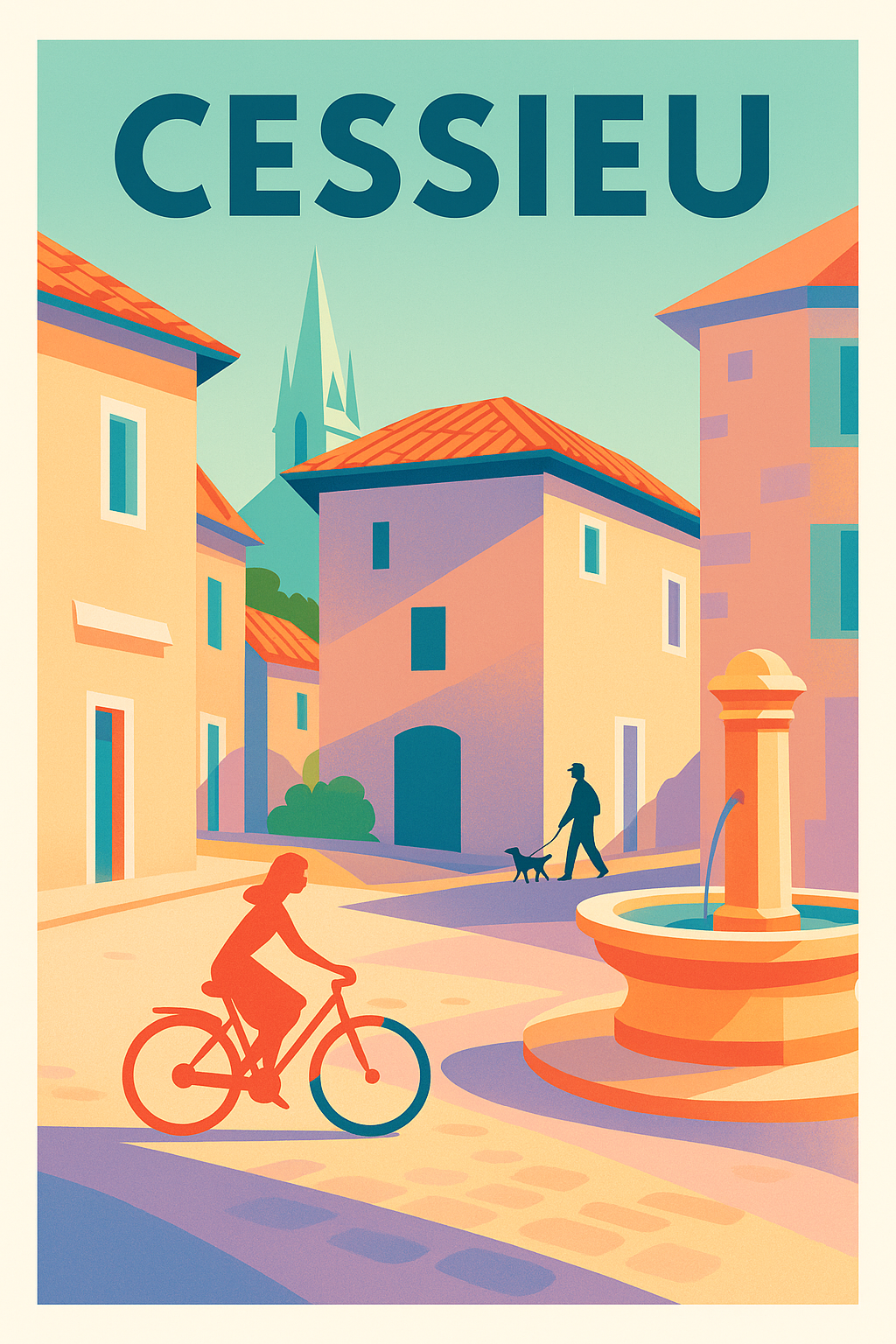 Affiche de Cessieu - Charme et douceur de vie au cœur du village