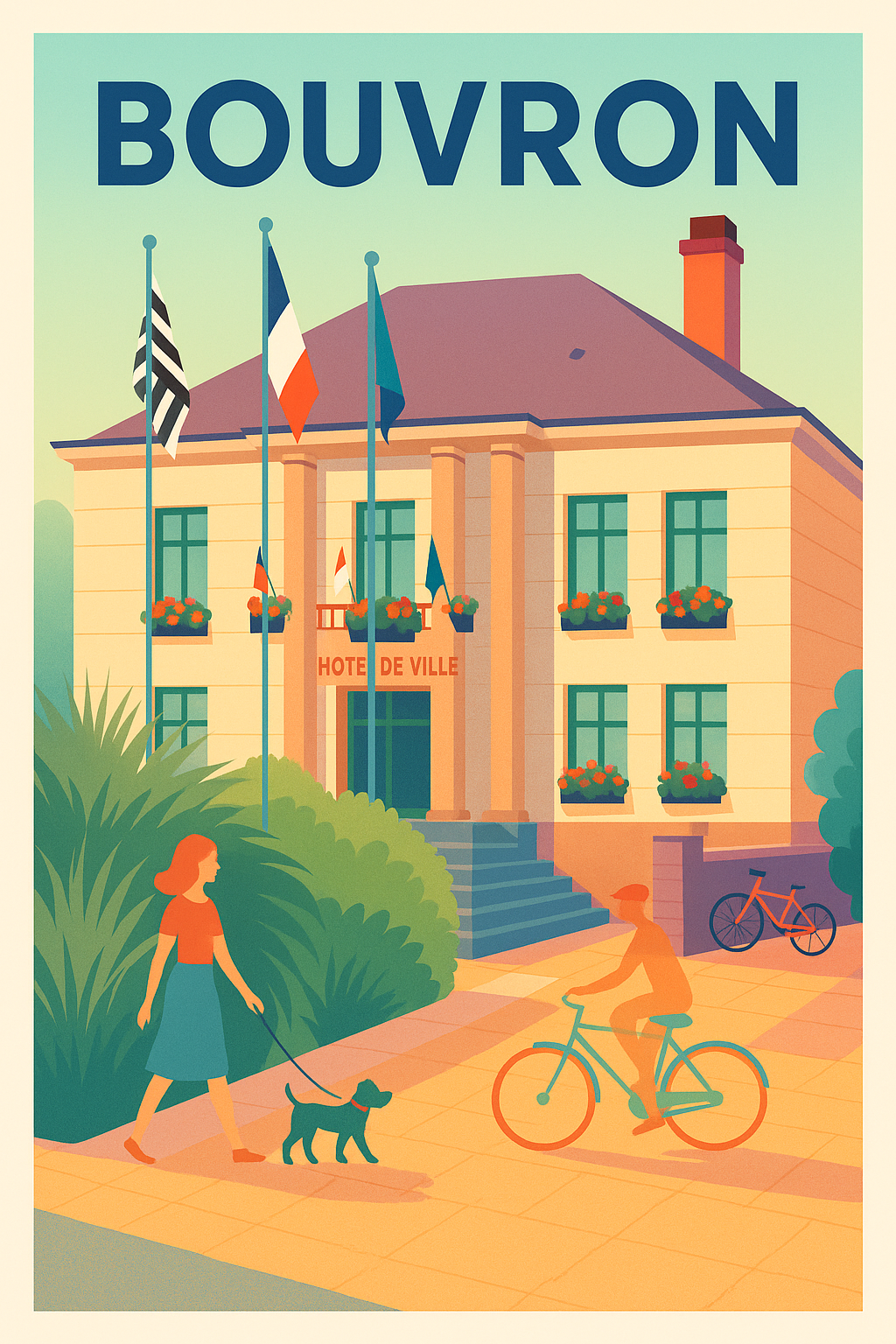 Affiche de Bouvron - Charme et douceur de vie au cœur de la ville