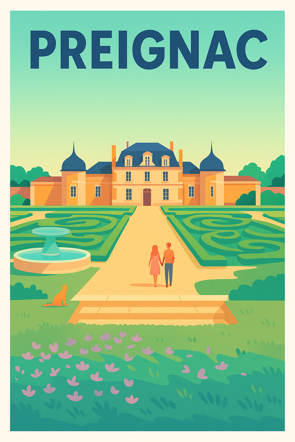 Affiche de Preignac - Le charme authentique du château et ses jardins