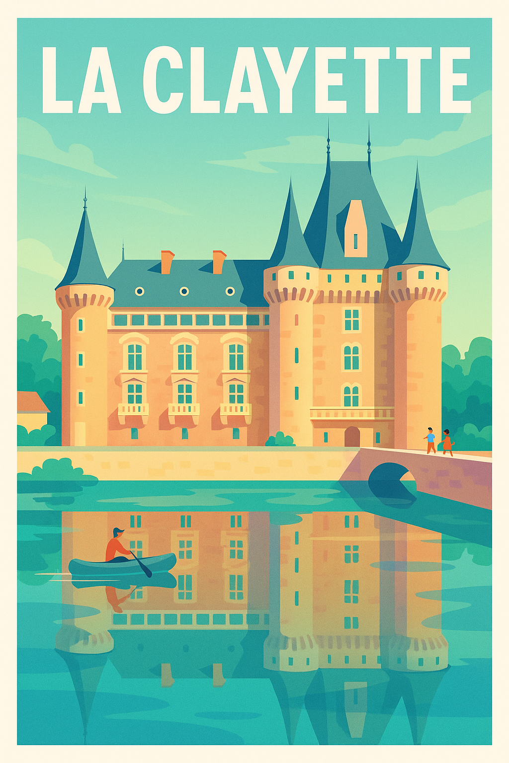 Affiche de La Clayette - Charme et sérénité au fil de l'eau