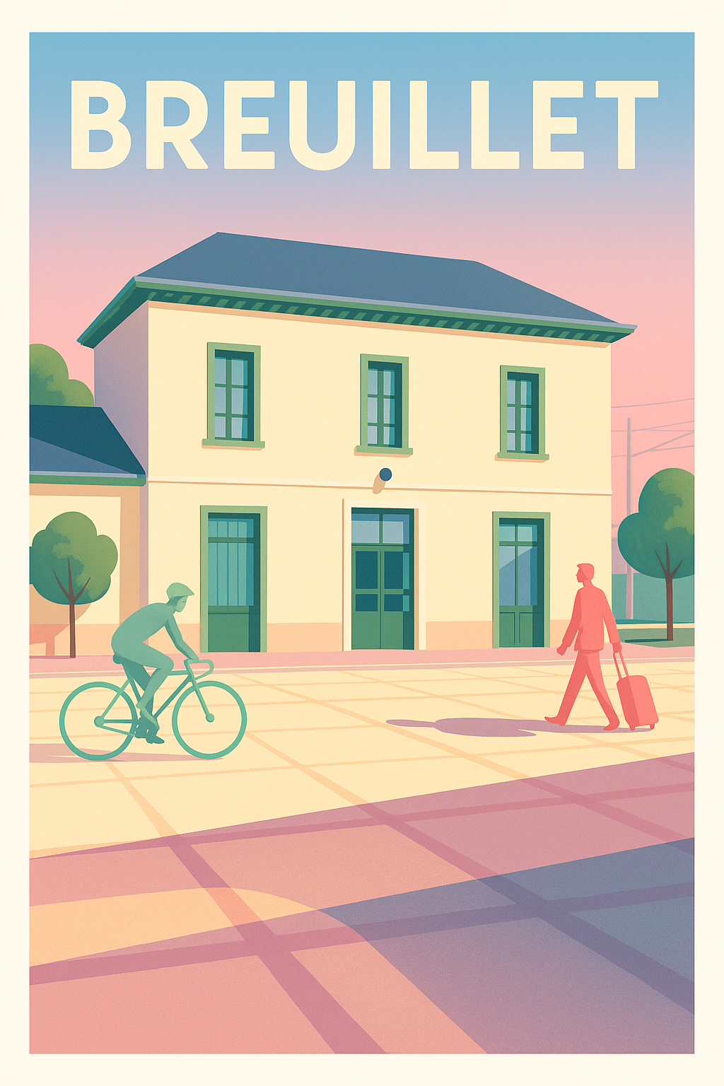 Affiche de Breuillet - Charme paisible au fil du temps