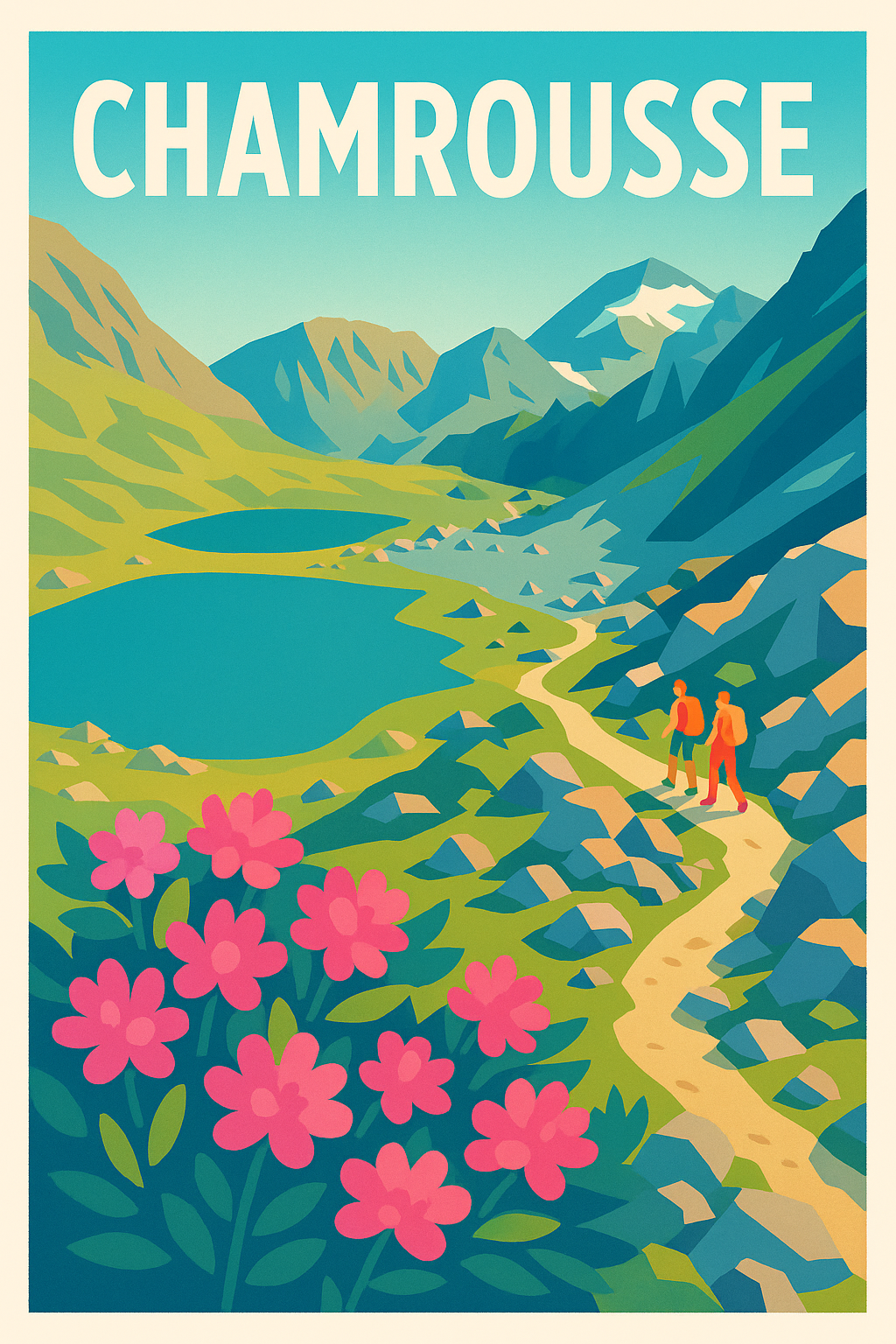 Affiche Chamrousse — Évasion Nature en Montagne · poster d'art de Chamrousse