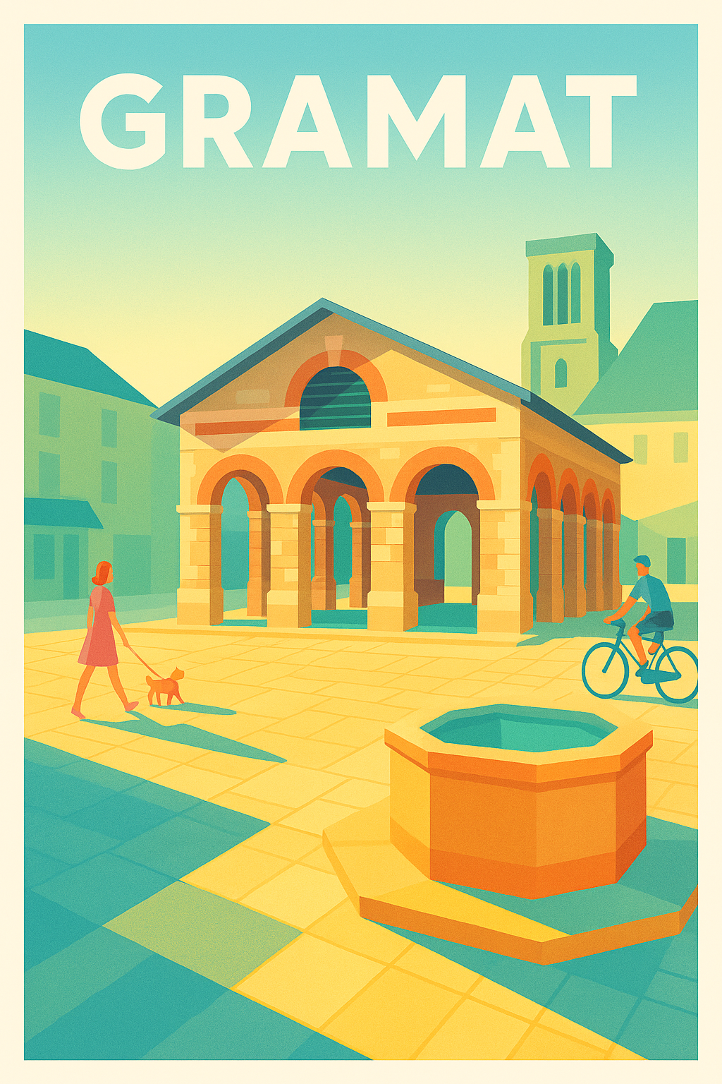 Affiche de Gramat - Charme et sérénité au cœur du village