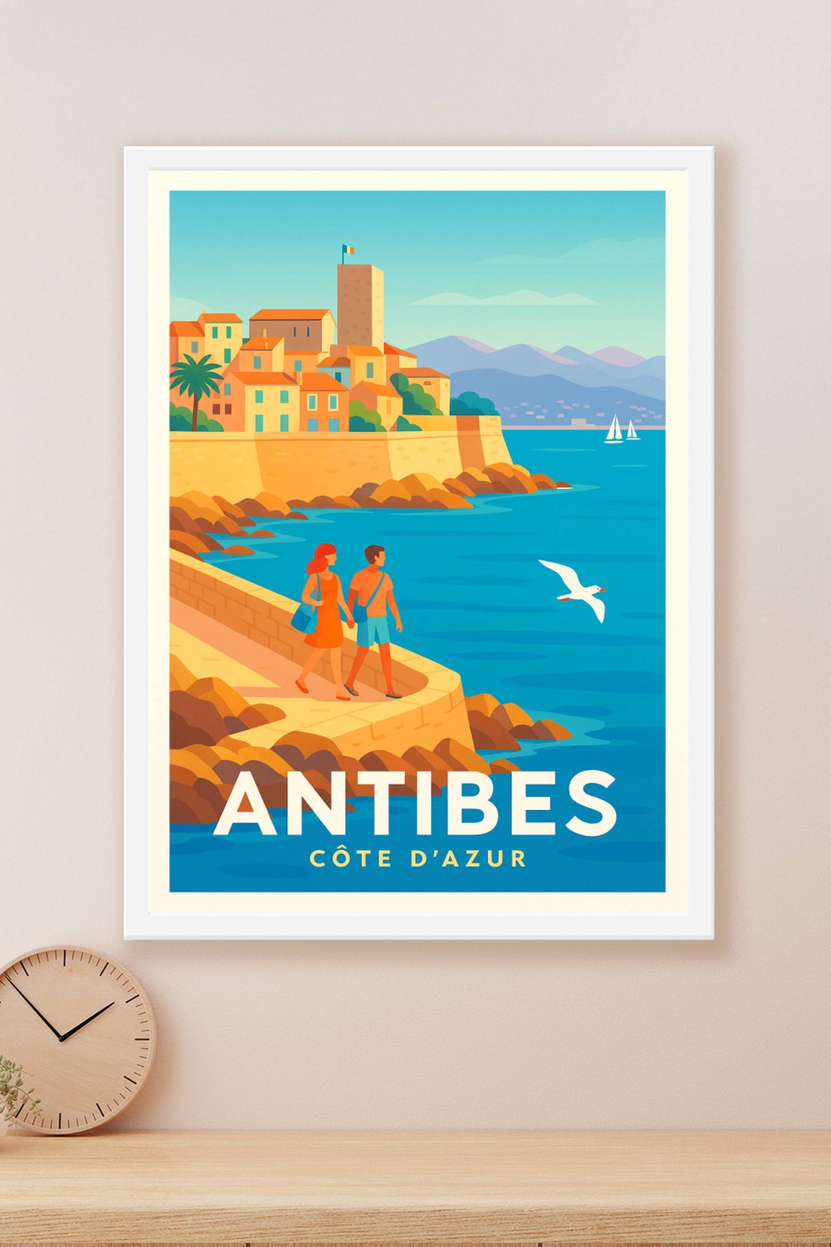 Affiche Antibes — Douceur Méditerranéenne · poster d'art de Antibes