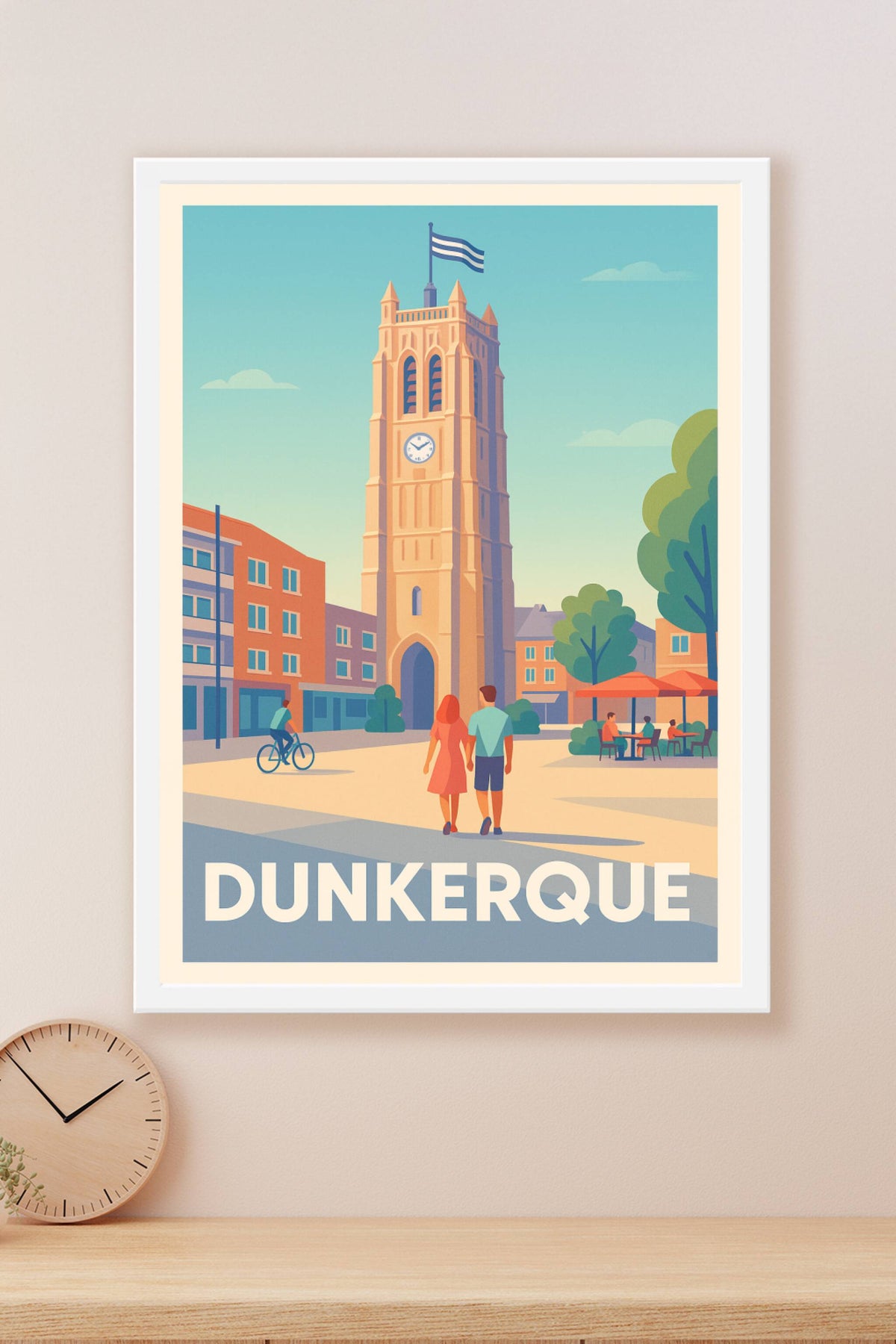 Affiche Dunkerque — L’élégance du Nord en lumière · poster d'art de Dunkerque