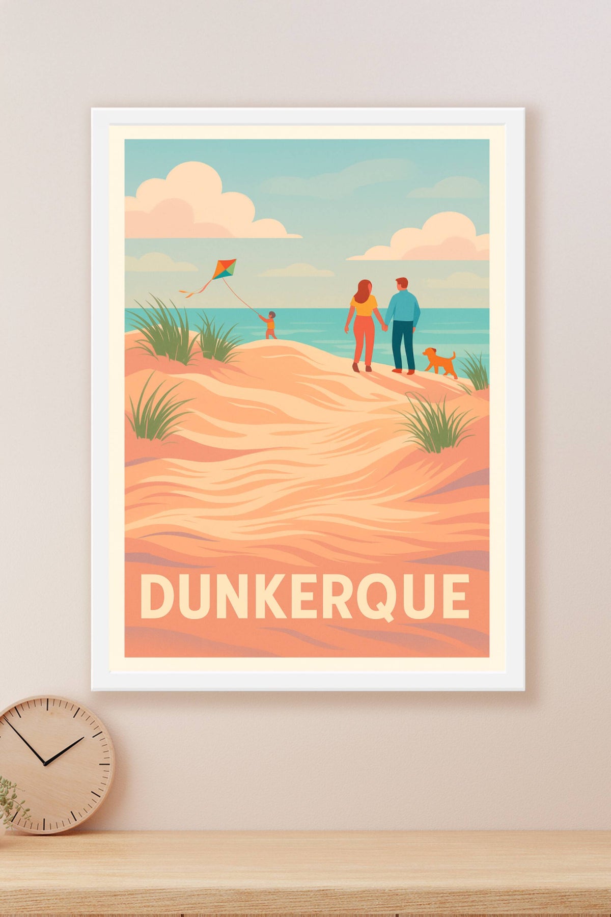 Affiche Dunkerque — Évasion en famille sur la côte d’Opale · poster d'art de Dunkerque
