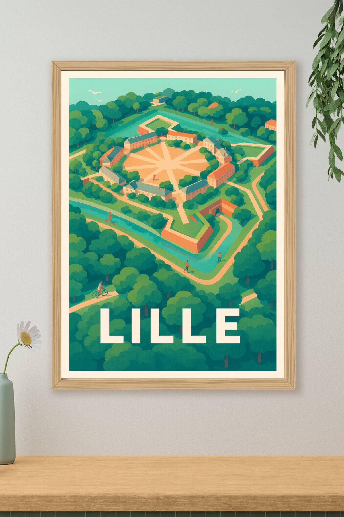 Affiche Lille — Au cœur de la citadelle · poster d'art de Lille