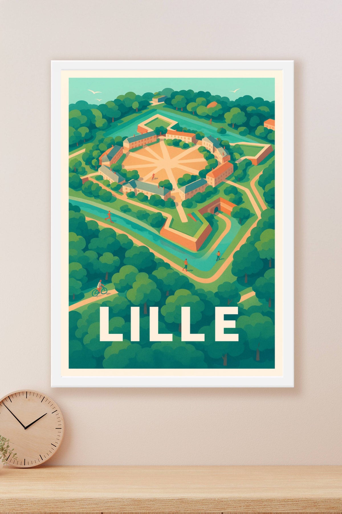 Affiche Lille — Au cœur de la citadelle · poster d'art de Lille