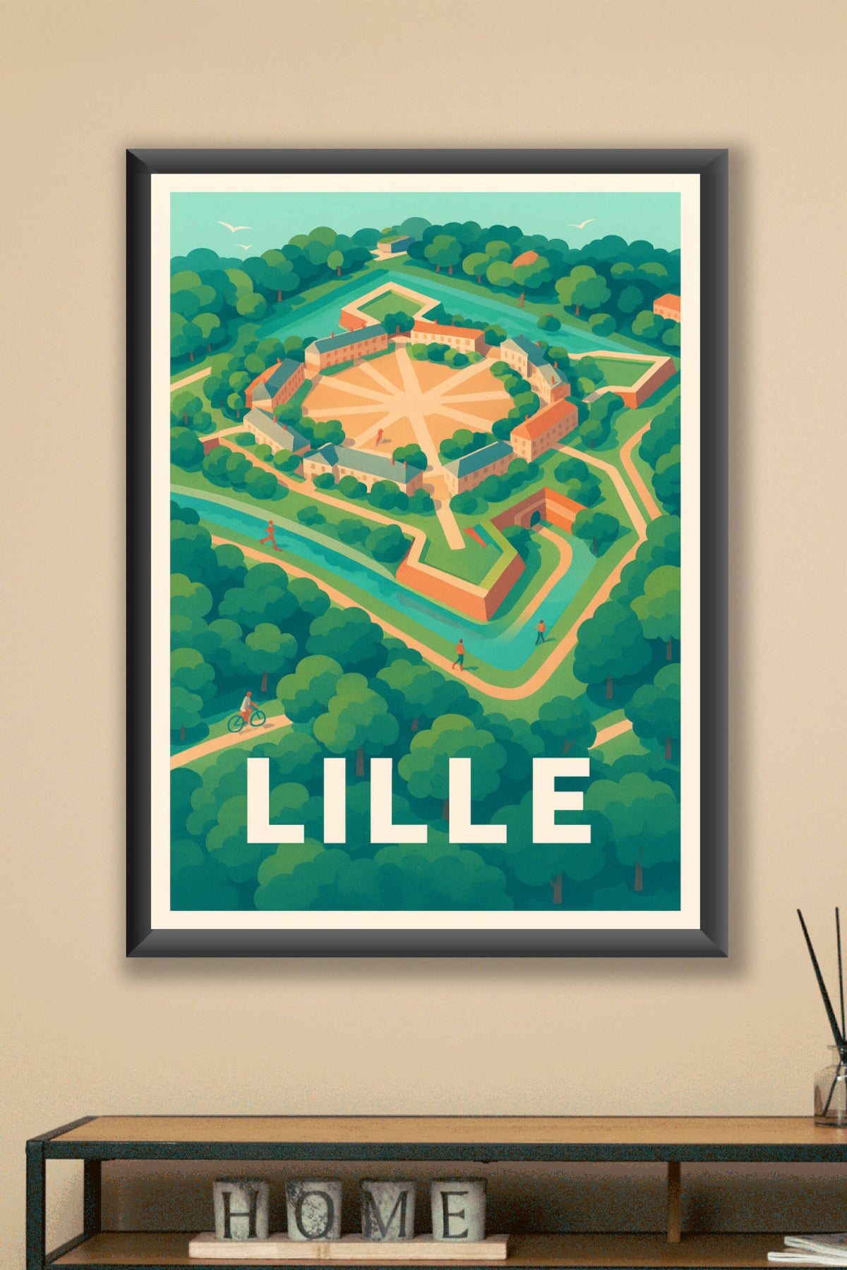 Affiche Lille — Au cœur de la citadelle · poster d'art de Lille