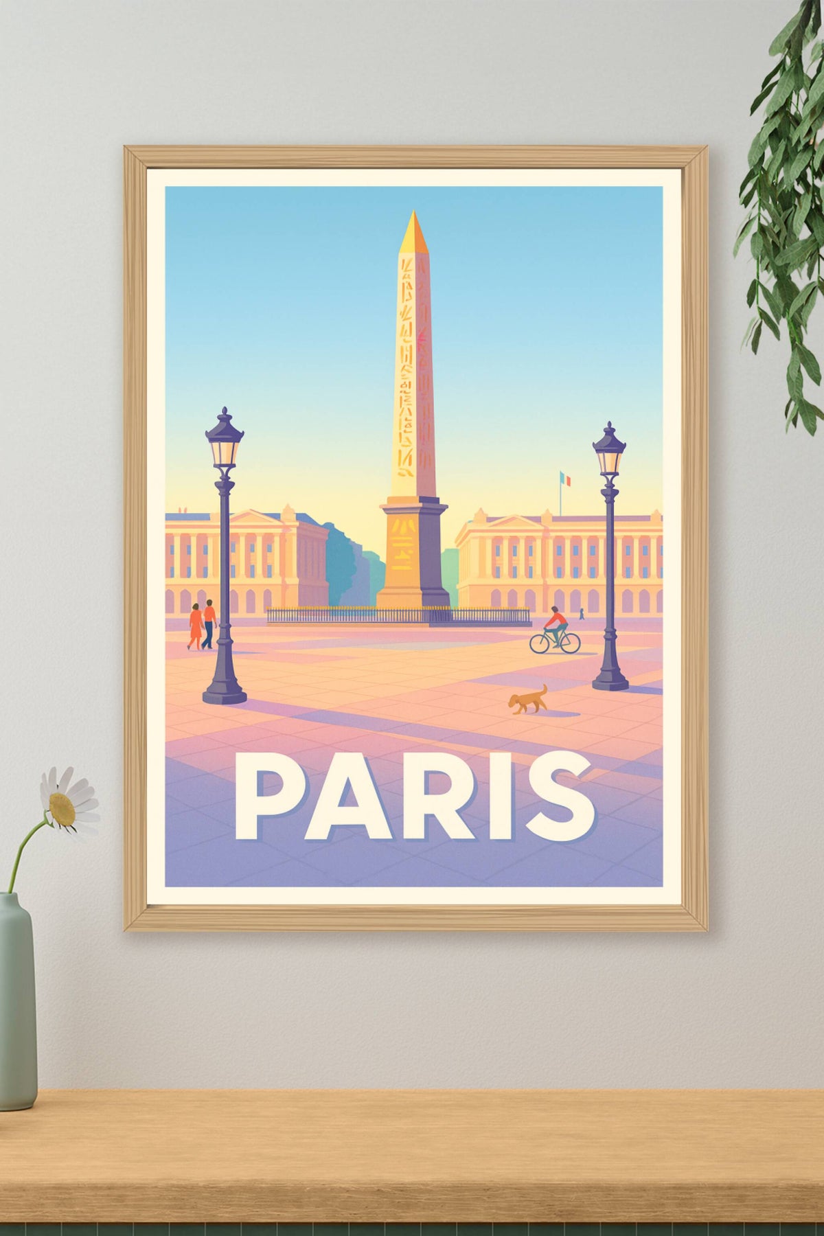 Affiche Paris — L'élégance à la française · poster d'art de Paris