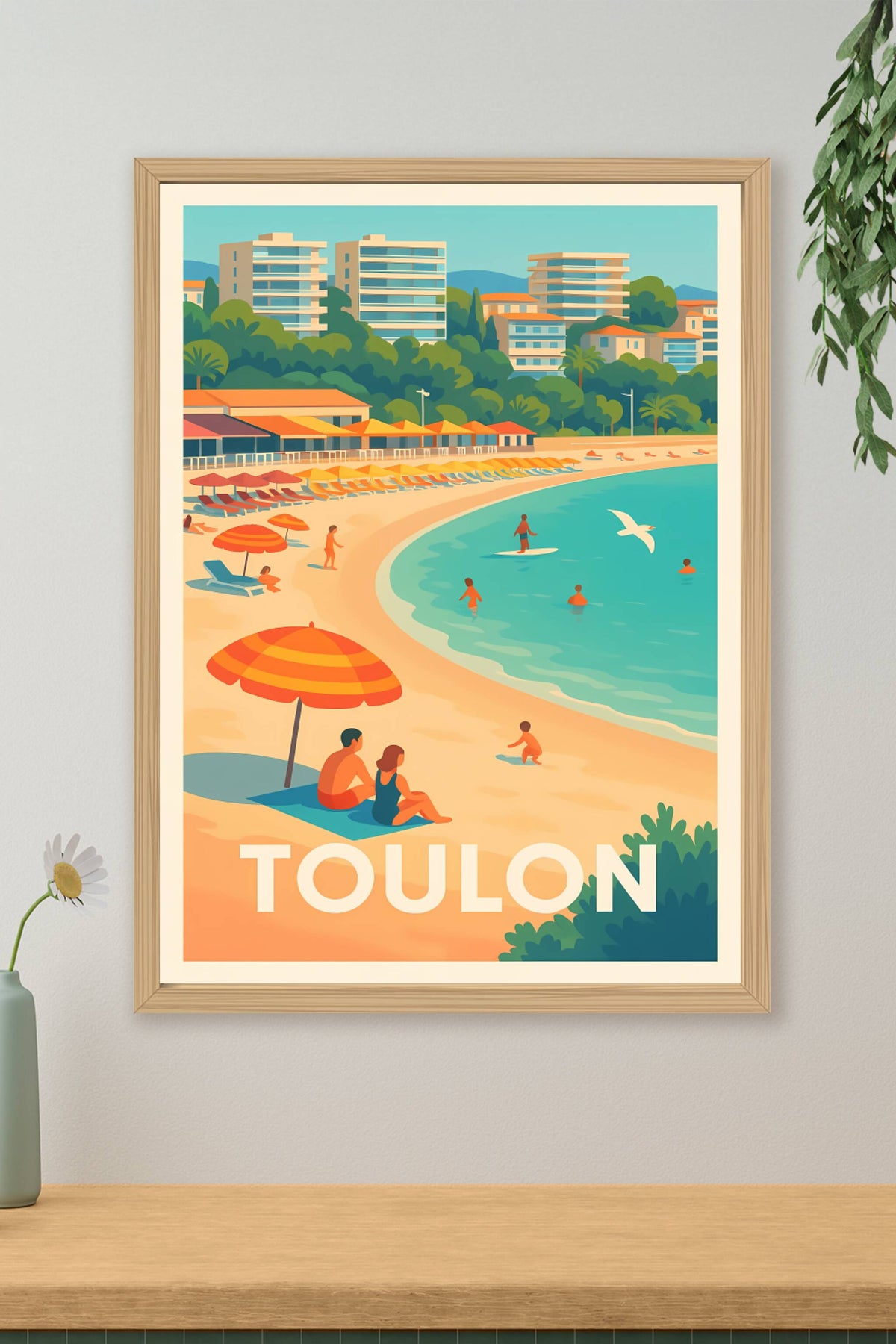 Affiche Toulon — Soleil et Douceur Méditerranéenne · poster d'art de Toulon