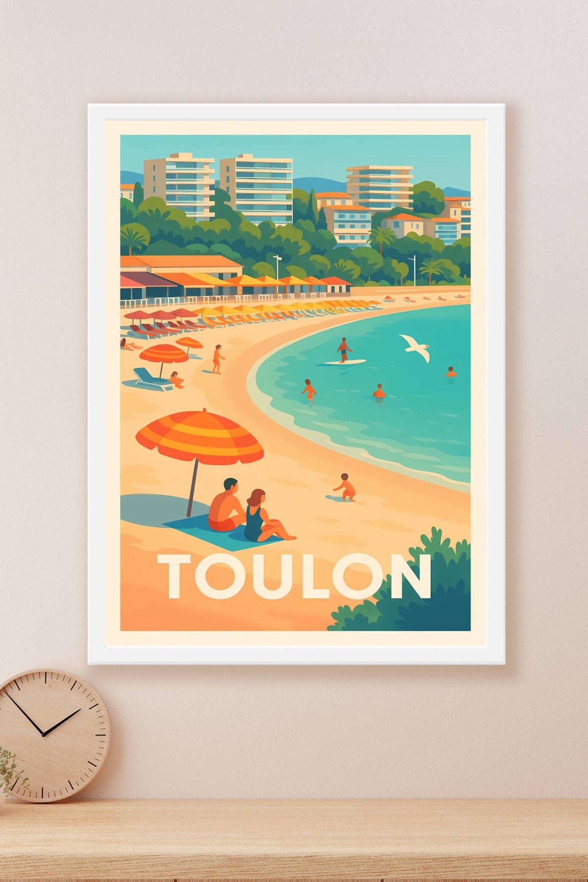 Affiche Toulon — Soleil et Douceur Méditerranéenne · poster d'art de Toulon