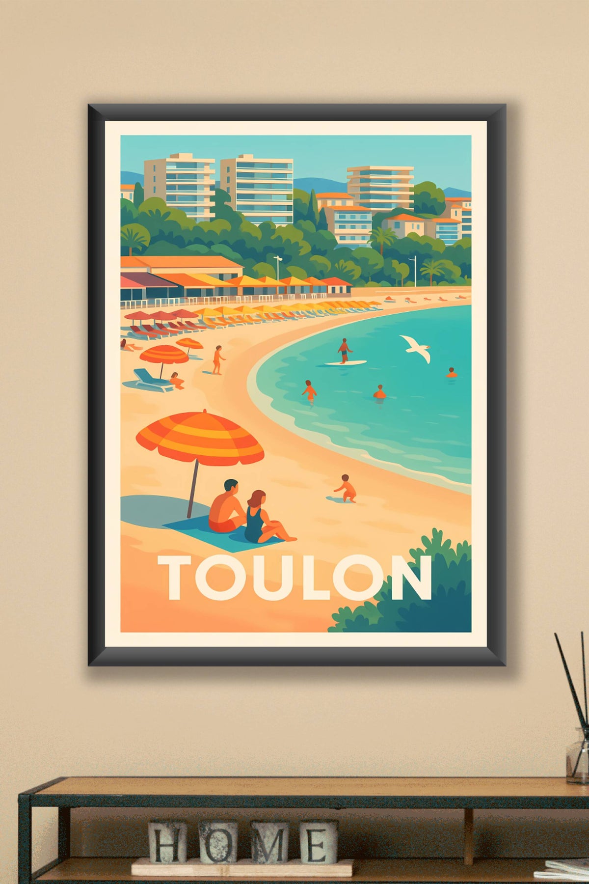 Affiche Toulon — Soleil et Douceur Méditerranéenne · poster d'art de Toulon