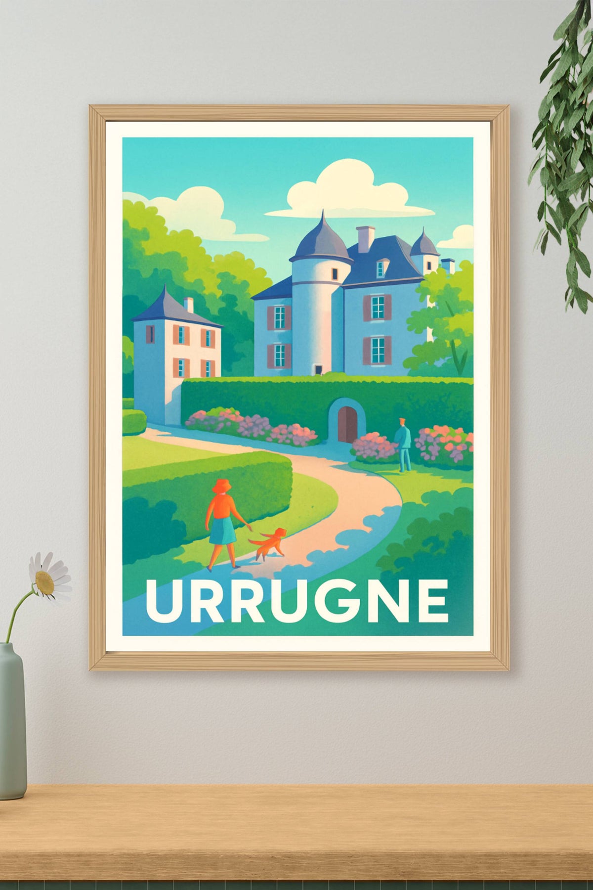 Affiche Urrugne — Charme et sérénité basque · poster d'art de Urrugne