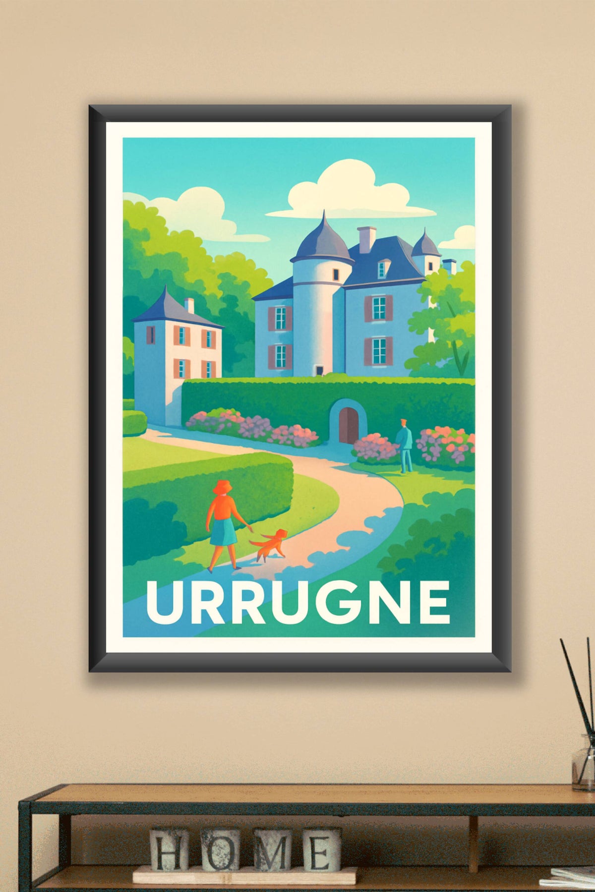 Affiche Urrugne — Charme et sérénité basque · poster d'art de Urrugne