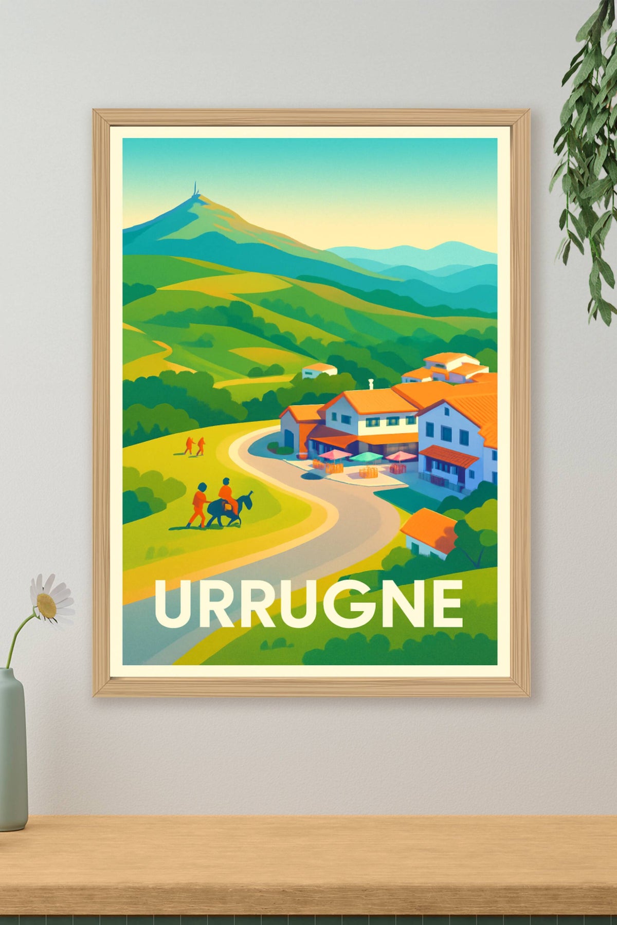 Affiche Urrugne — Élégance et nature au cœur du Pays Basque · poster d'art de Urrugne