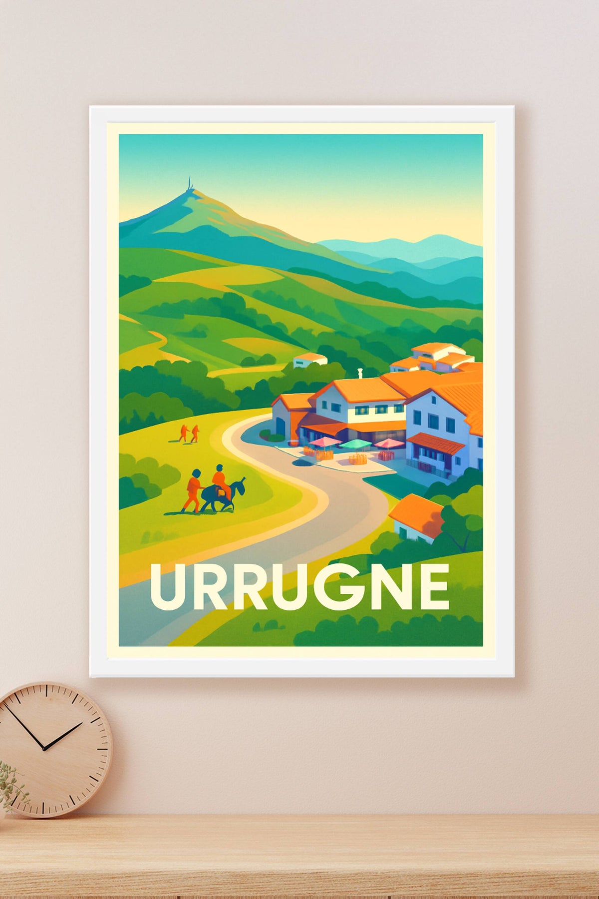 Affiche Urrugne — Élégance et nature au cœur du Pays Basque · poster d'art de Urrugne