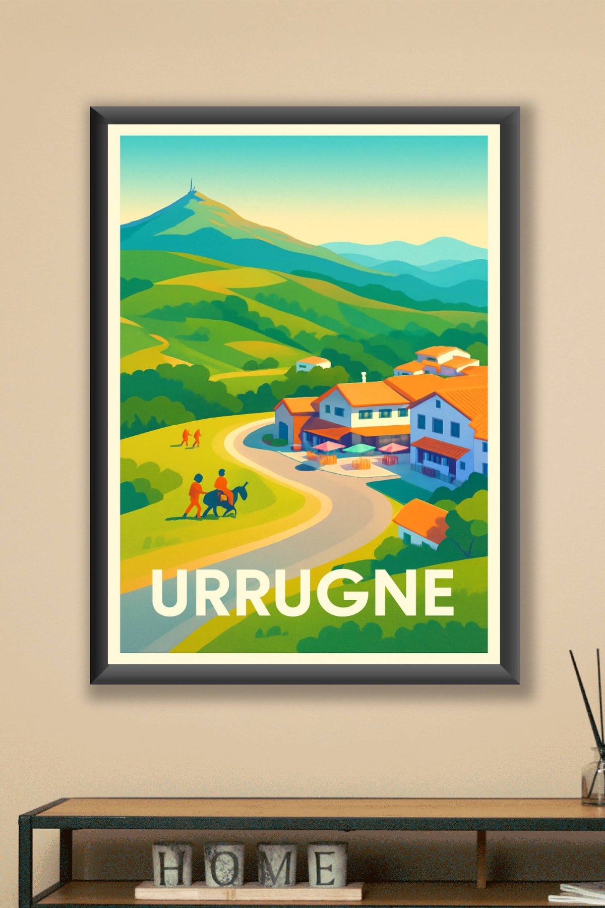 Affiche Urrugne — Élégance et nature au cœur du Pays Basque · poster d'art de Urrugne