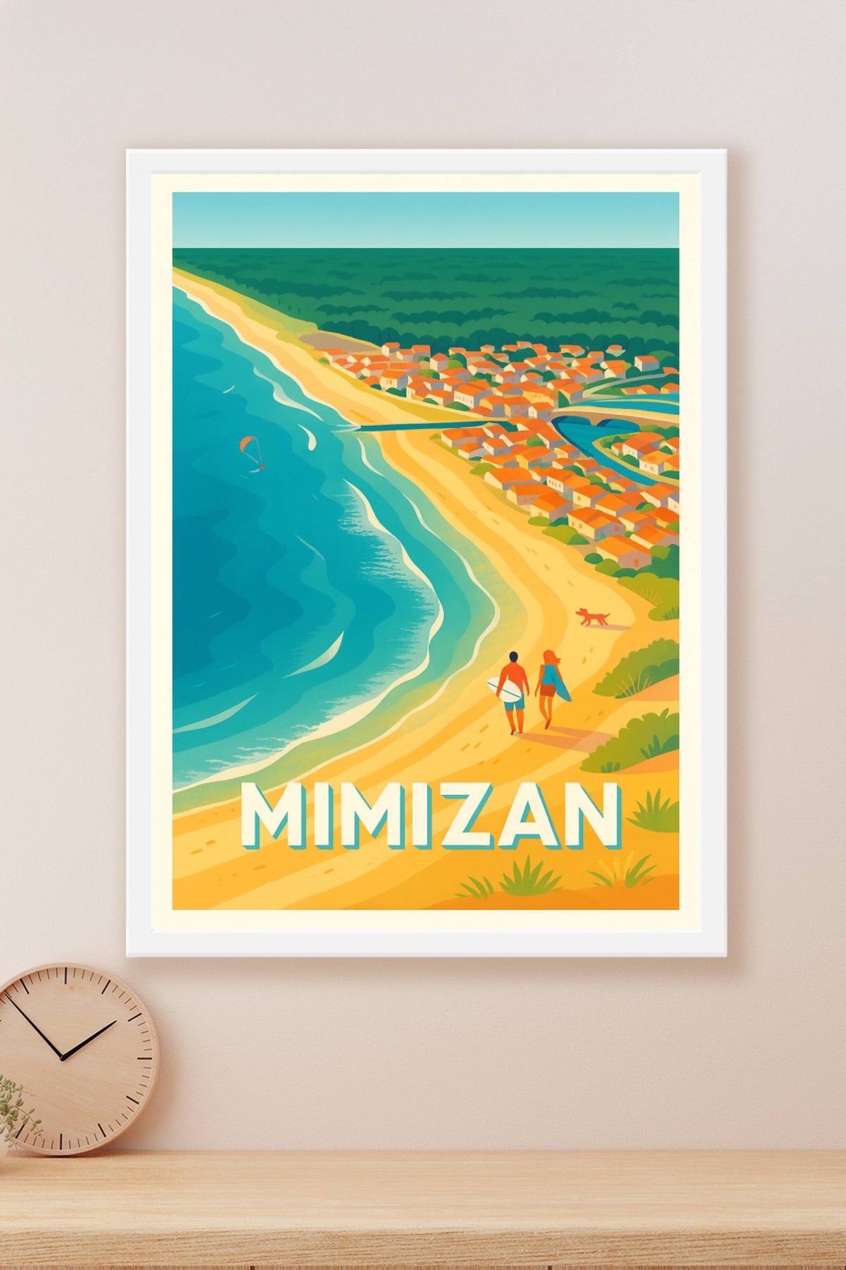 Affiche Mimizan — Évasion sur la côte landaise · poster d'art de Mimizan