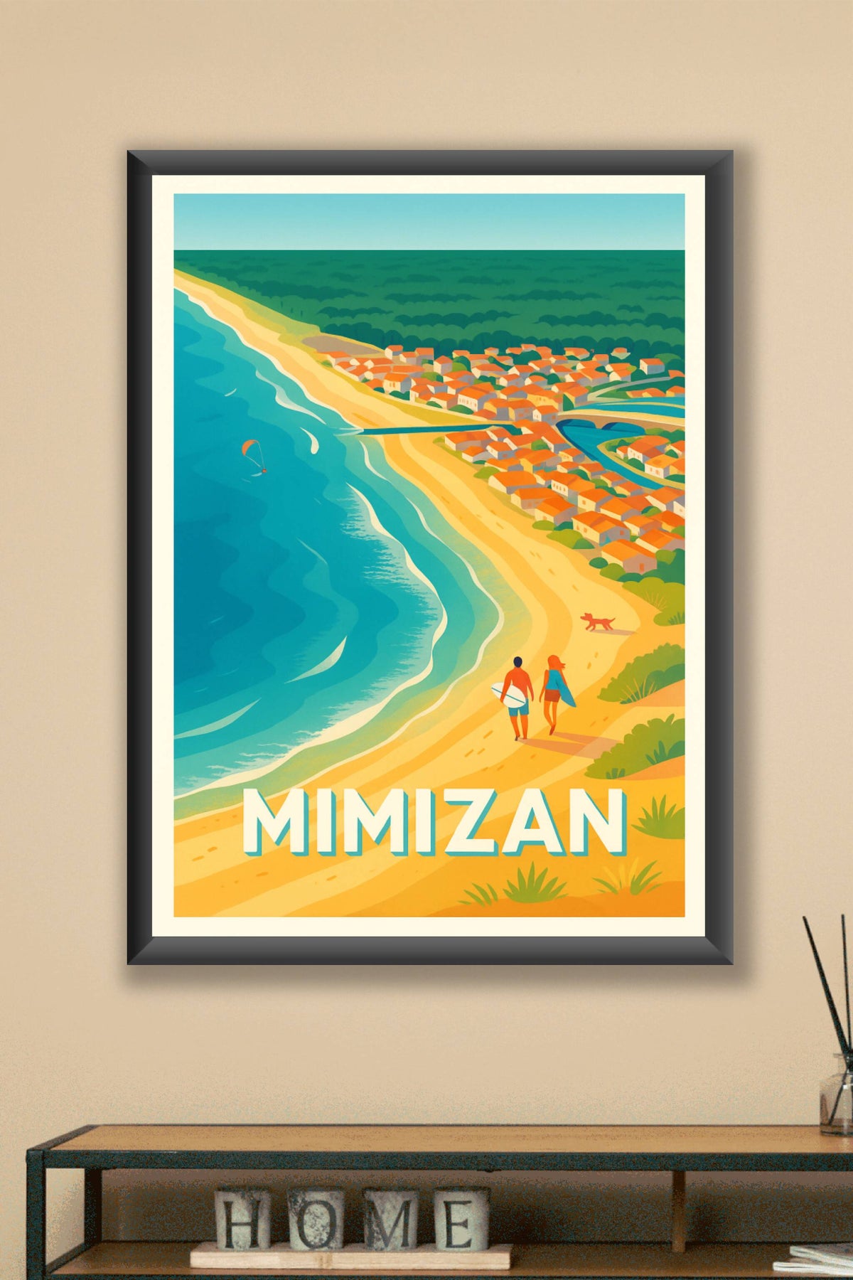 Affiche Mimizan — Évasion sur la côte landaise · poster d'art de Mimizan