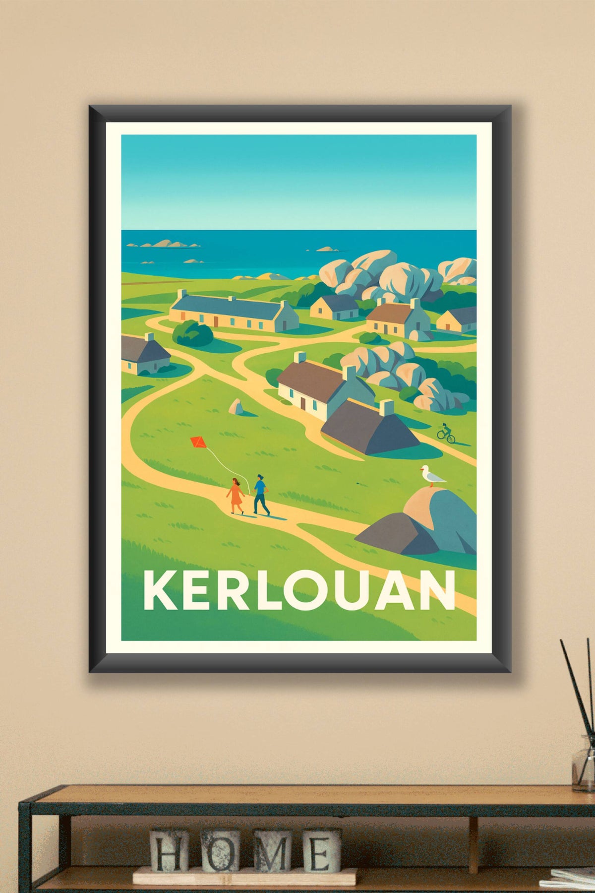 Affiche Kerlouan — Douceur de vivre en bord de mer · poster d'art de Kerlouan