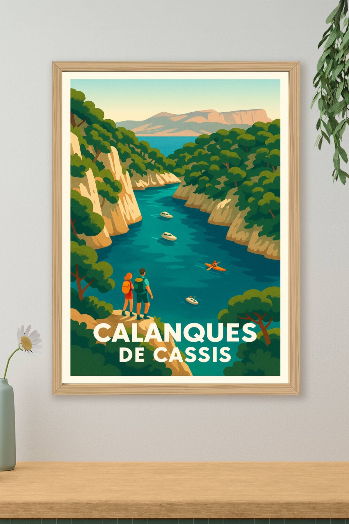 Affiche Cassis — Évasion turquoise aux Calanques · poster d'art de Cassis