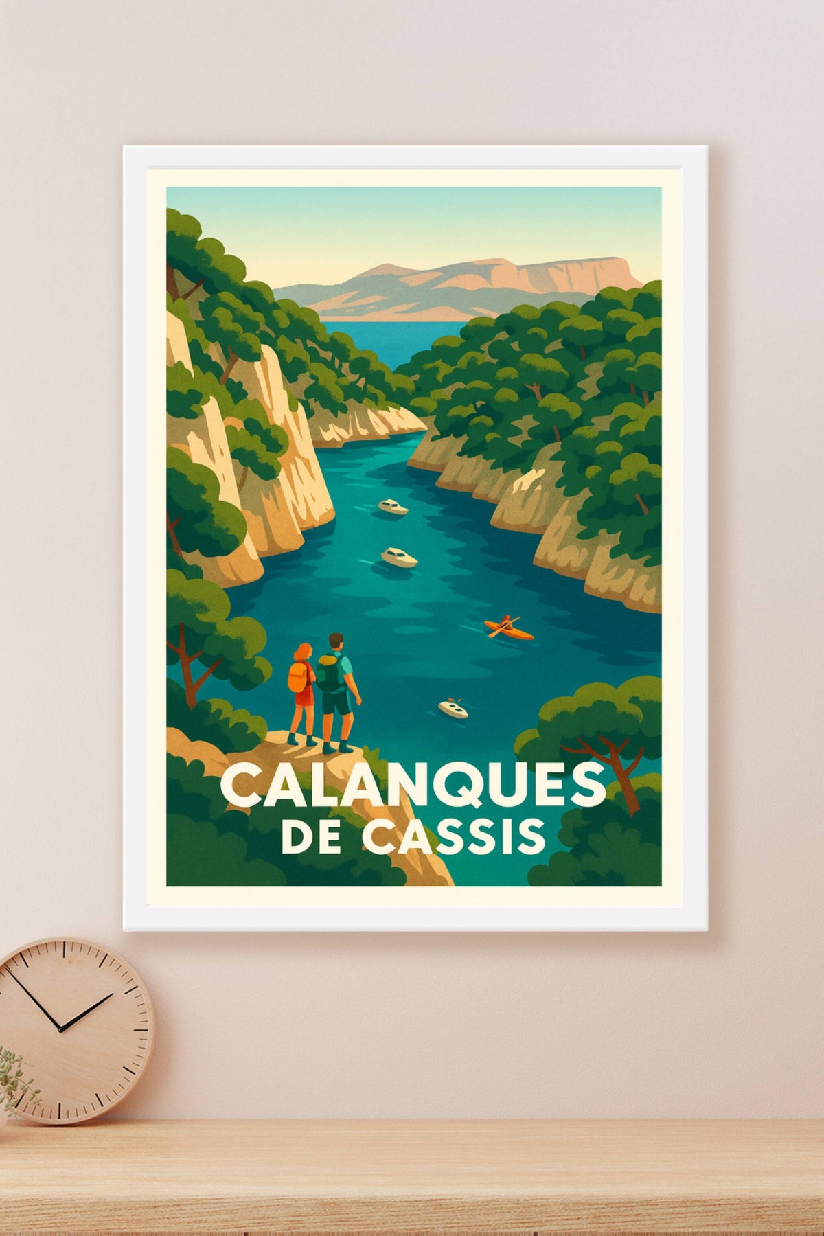 Affiche Cassis — Évasion turquoise aux Calanques · poster d'art de Cassis