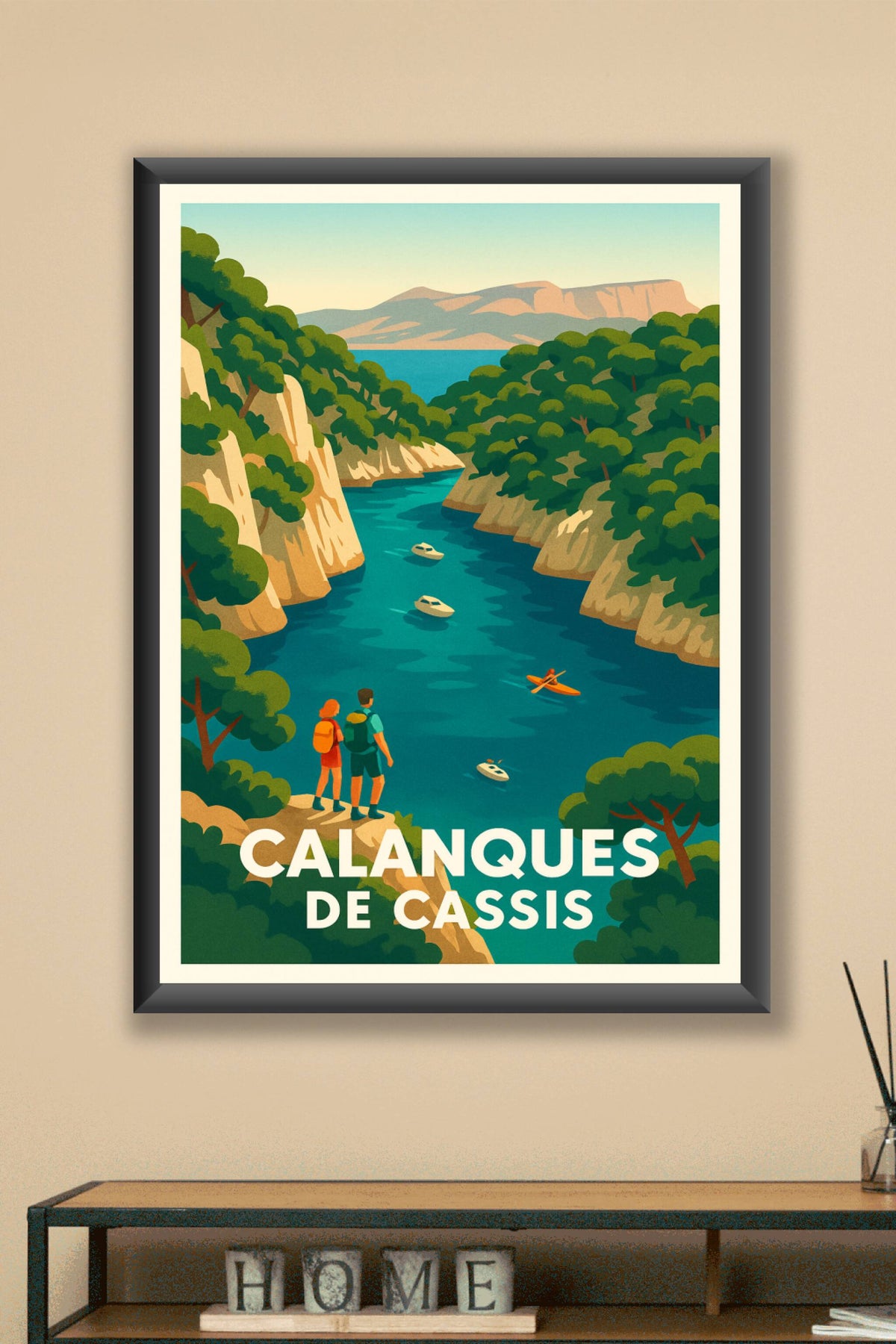 Affiche Cassis — Évasion turquoise aux Calanques · poster d'art de Cassis