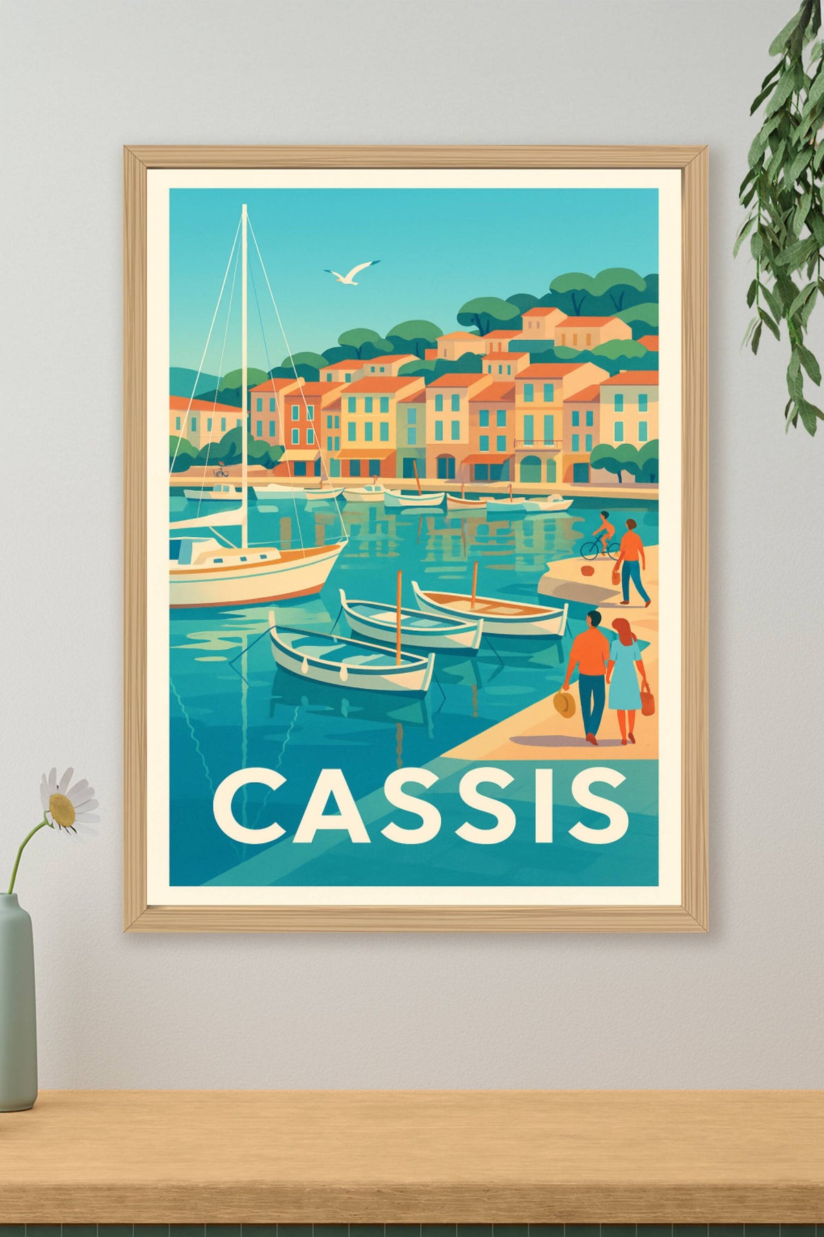 Affiche Cassis — Douceur de vivre en bord de mer · poster d'art de Cassis
