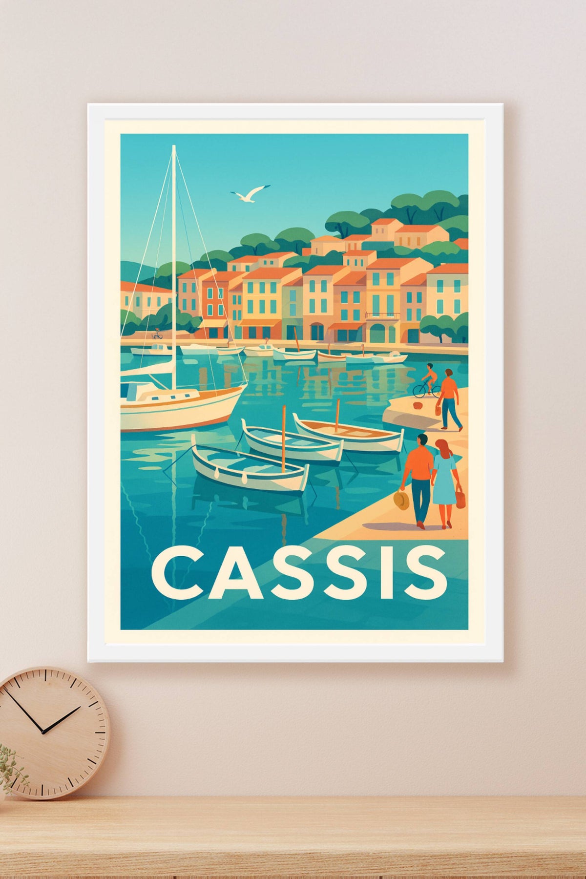 Affiche Cassis — Douceur de vivre en bord de mer · poster d'art de Cassis