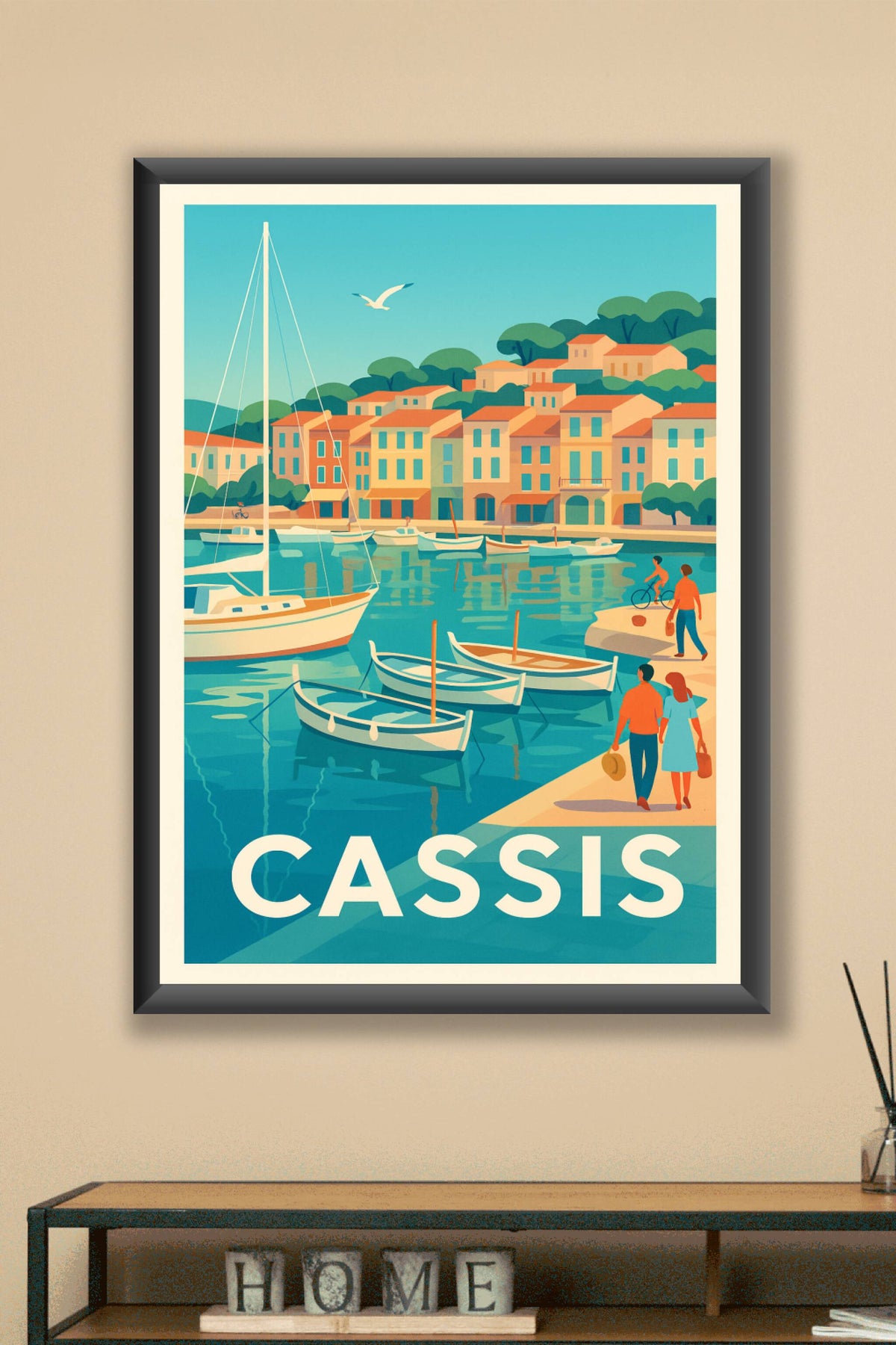 Affiche Cassis — Douceur de vivre en bord de mer · poster d'art de Cassis