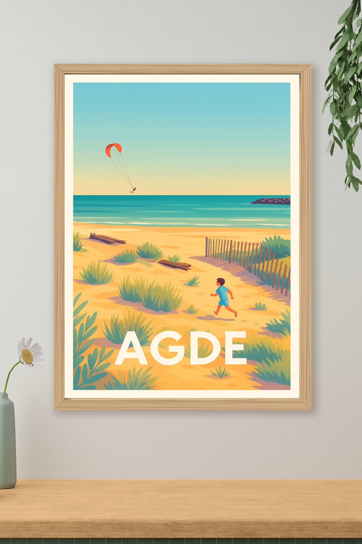 Affiche Agde — Évasion en bord de Méditerranée · poster d'art de Agde