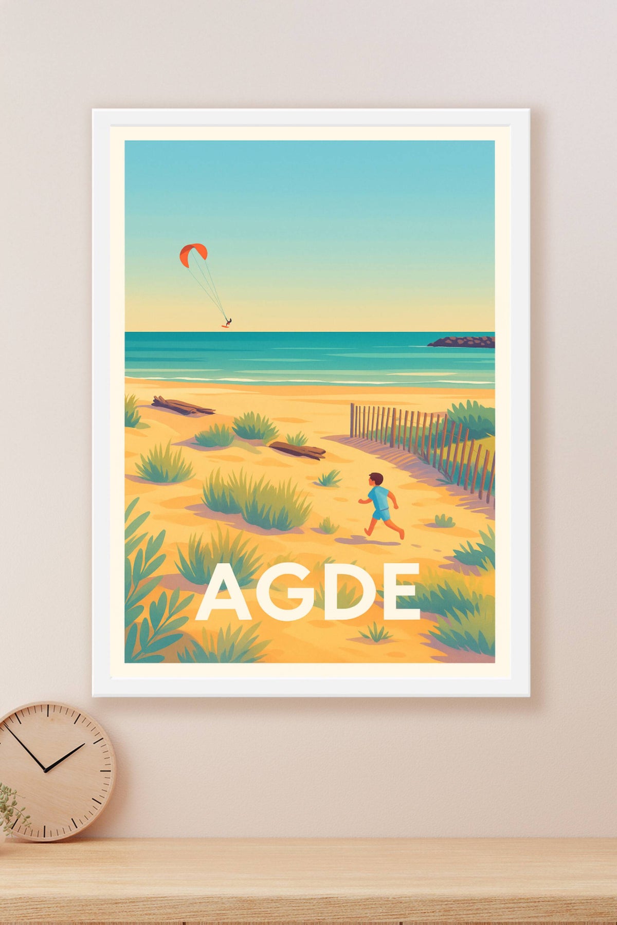 Affiche Agde — Évasion en bord de Méditerranée · poster d'art de Agde
