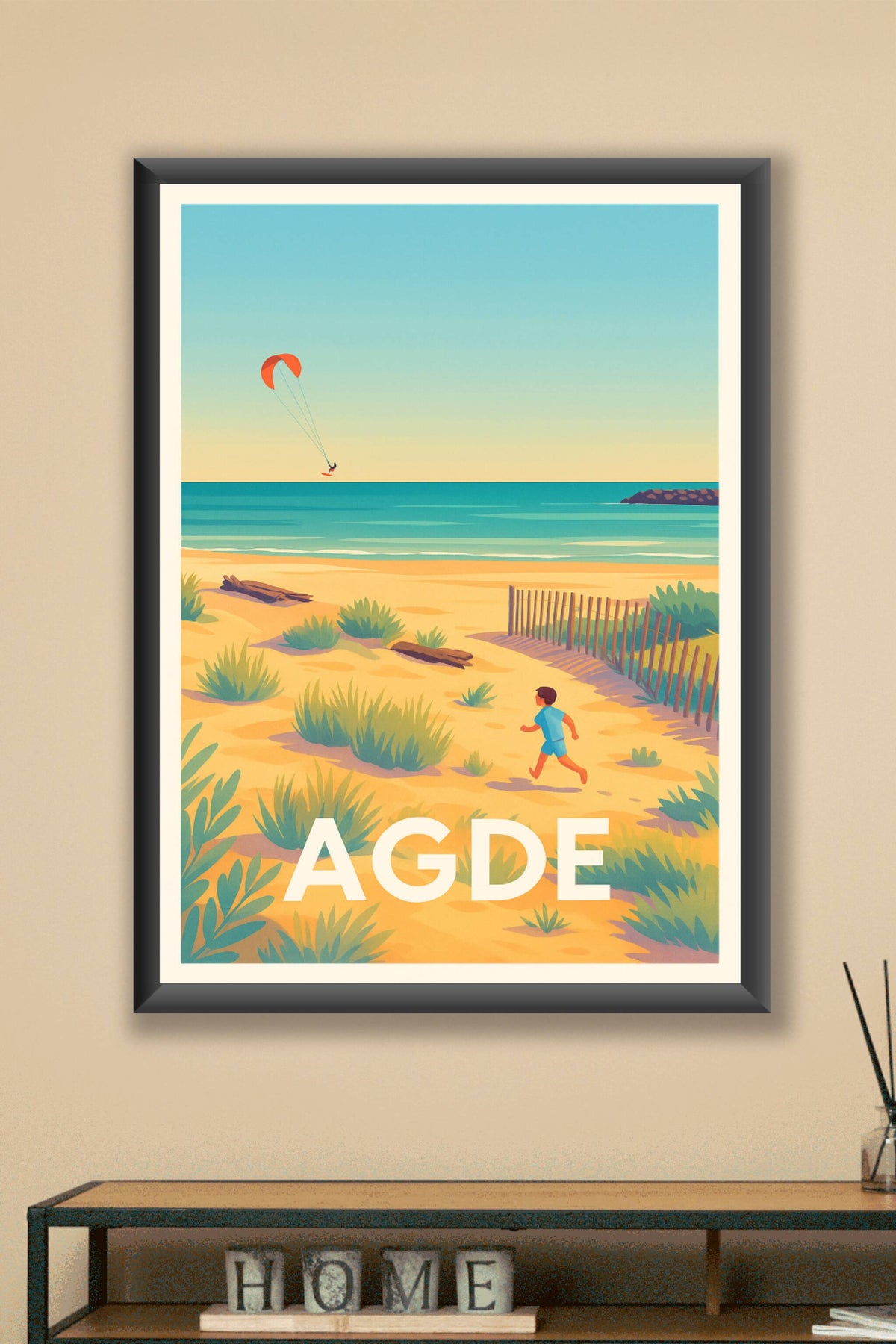 Affiche Agde — Évasion en bord de Méditerranée · poster d'art de Agde