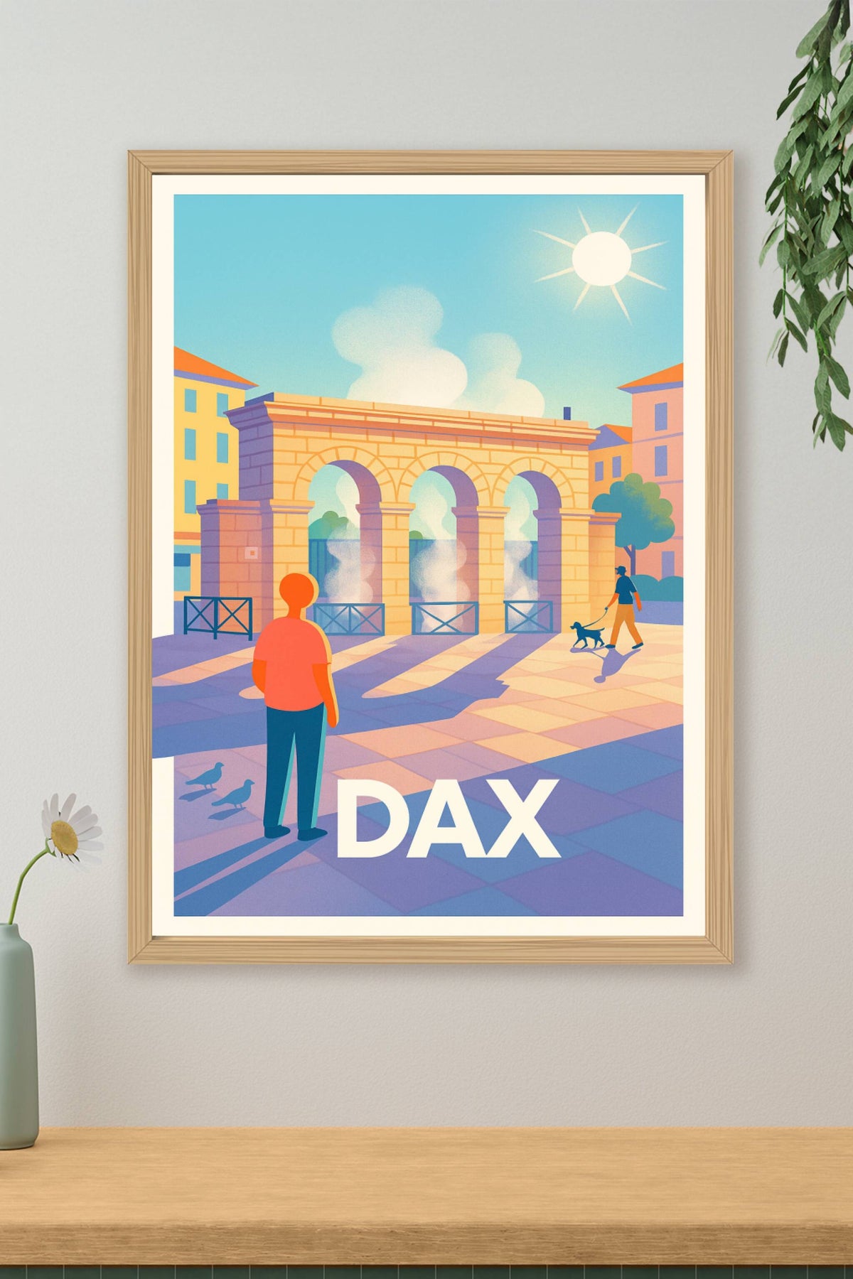 Affiche Dax — Sérénité et charme d'une journée ensoleillée · poster d'art de Dax