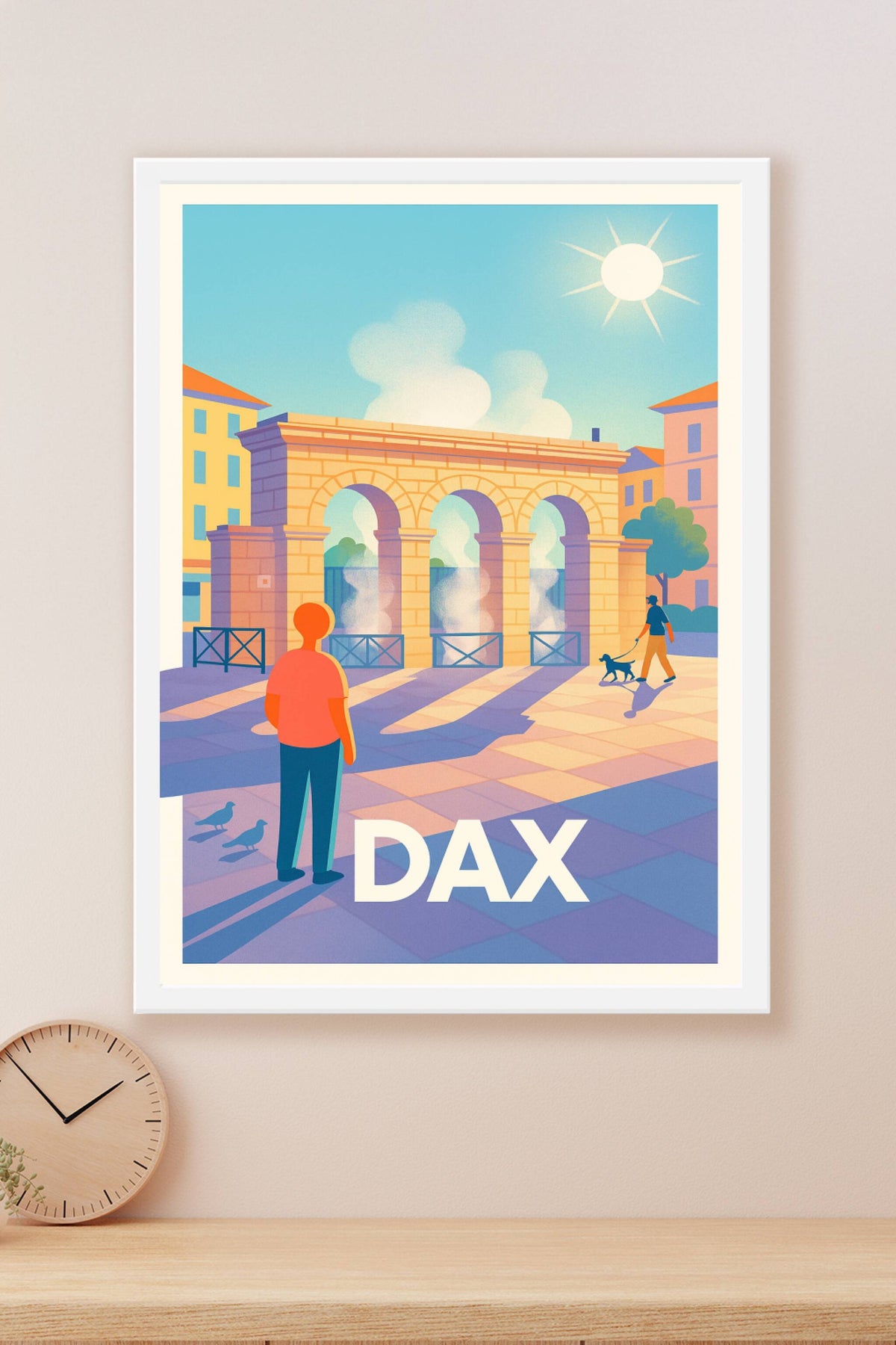 Affiche Dax — Sérénité et charme d'une journée ensoleillée · poster d'art de Dax