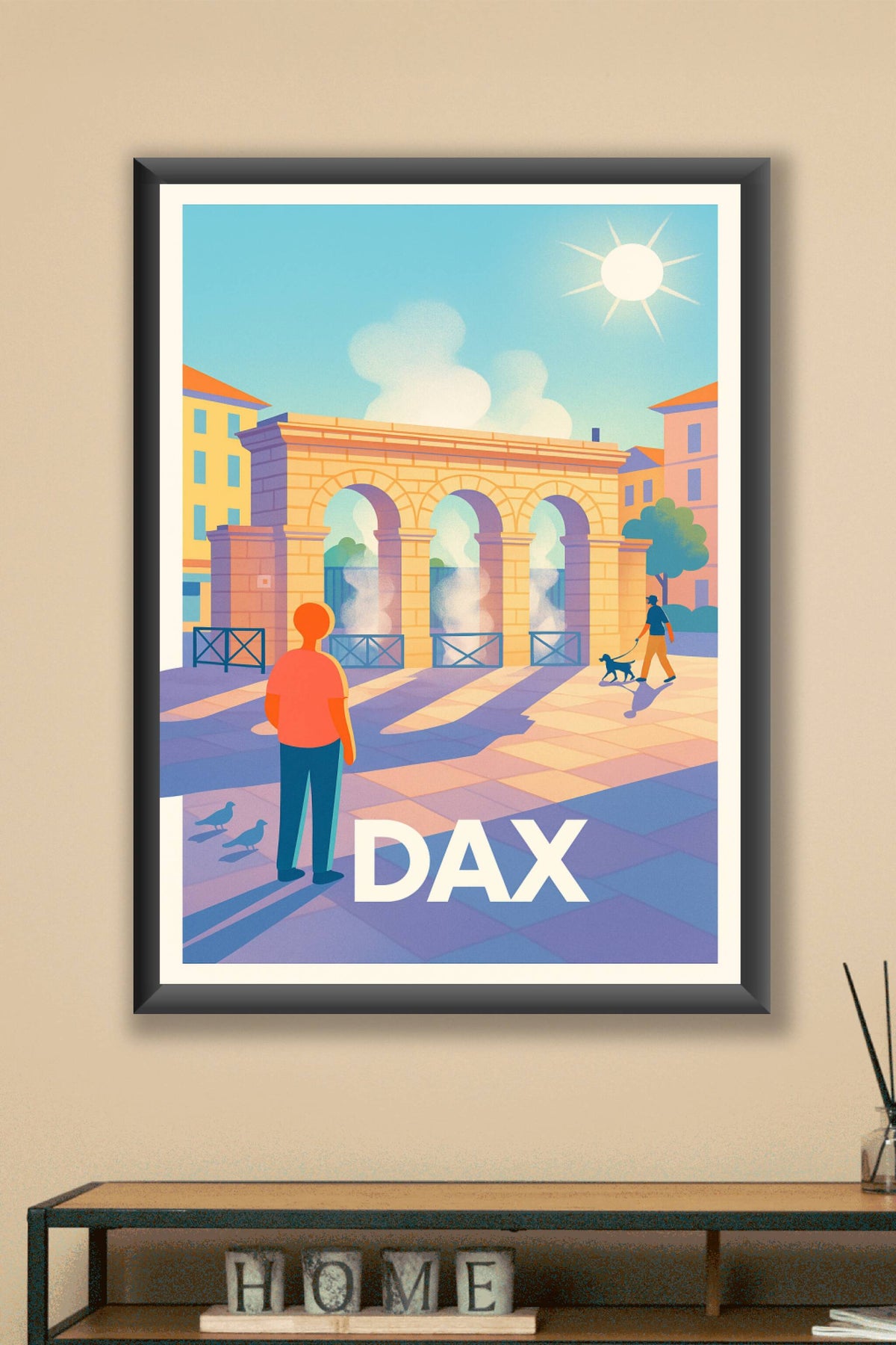 Affiche Dax — Sérénité et charme d'une journée ensoleillée · poster d'art de Dax
