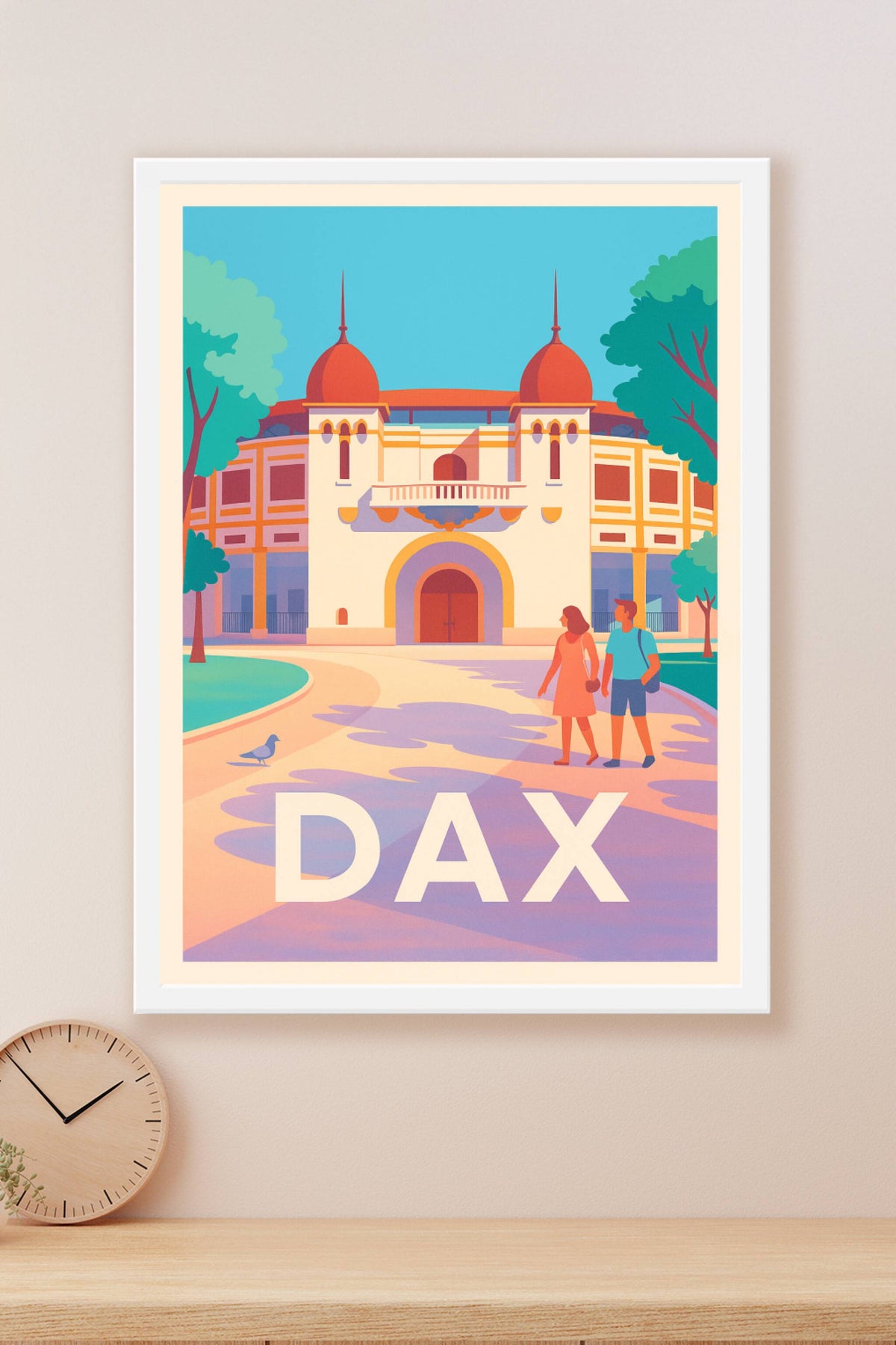Affiche Dax — Charme et élégance au cœur de la ville · poster d'art de Dax