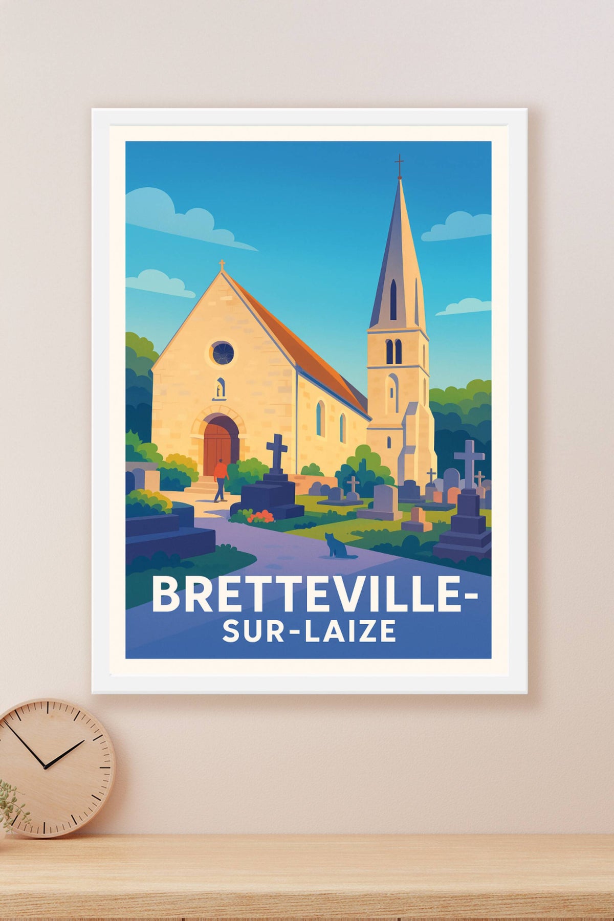 Affiche Bretteville-sur-Laize — Charme paisible et patrimoine · poster d'art de Bretteville-sur-Laize
