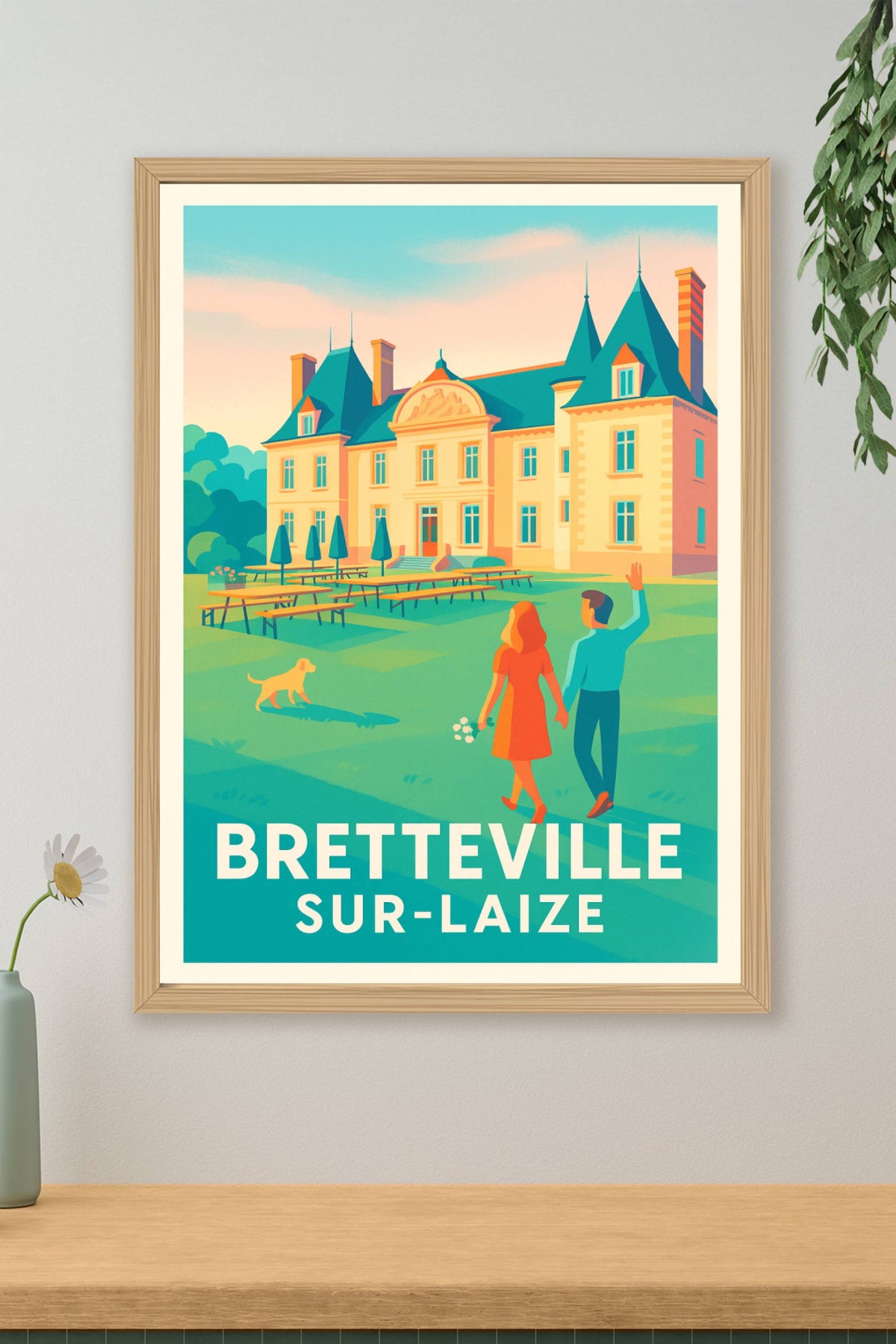 Affiche Bretteville sur-Laize — Charme et sérénité au cœur de la campagne · poster d'art de Bretteville sur-Laize