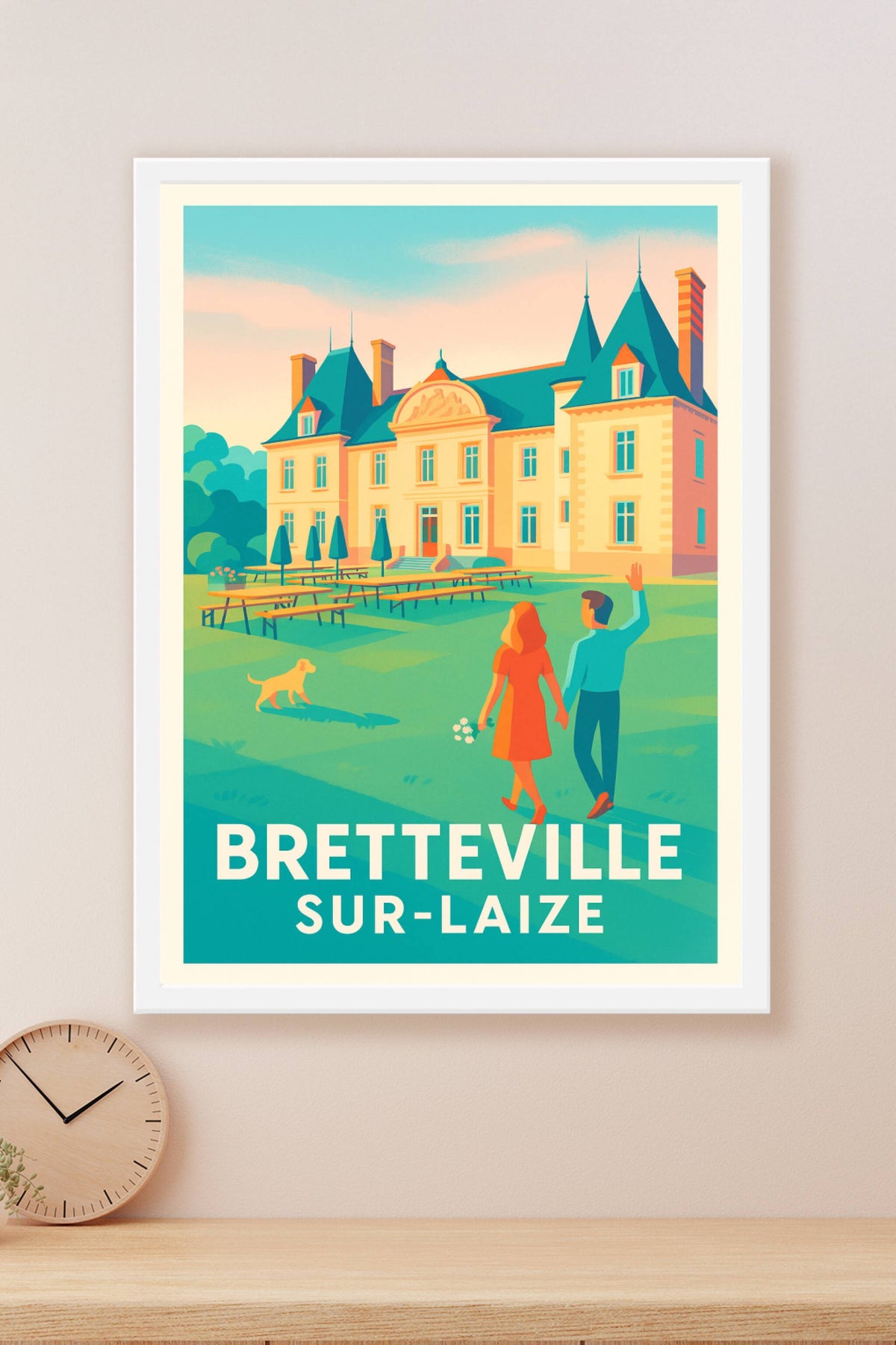 Affiche Bretteville sur-Laize — Charme et sérénité au cœur de la campagne · poster d'art de Bretteville sur-Laize