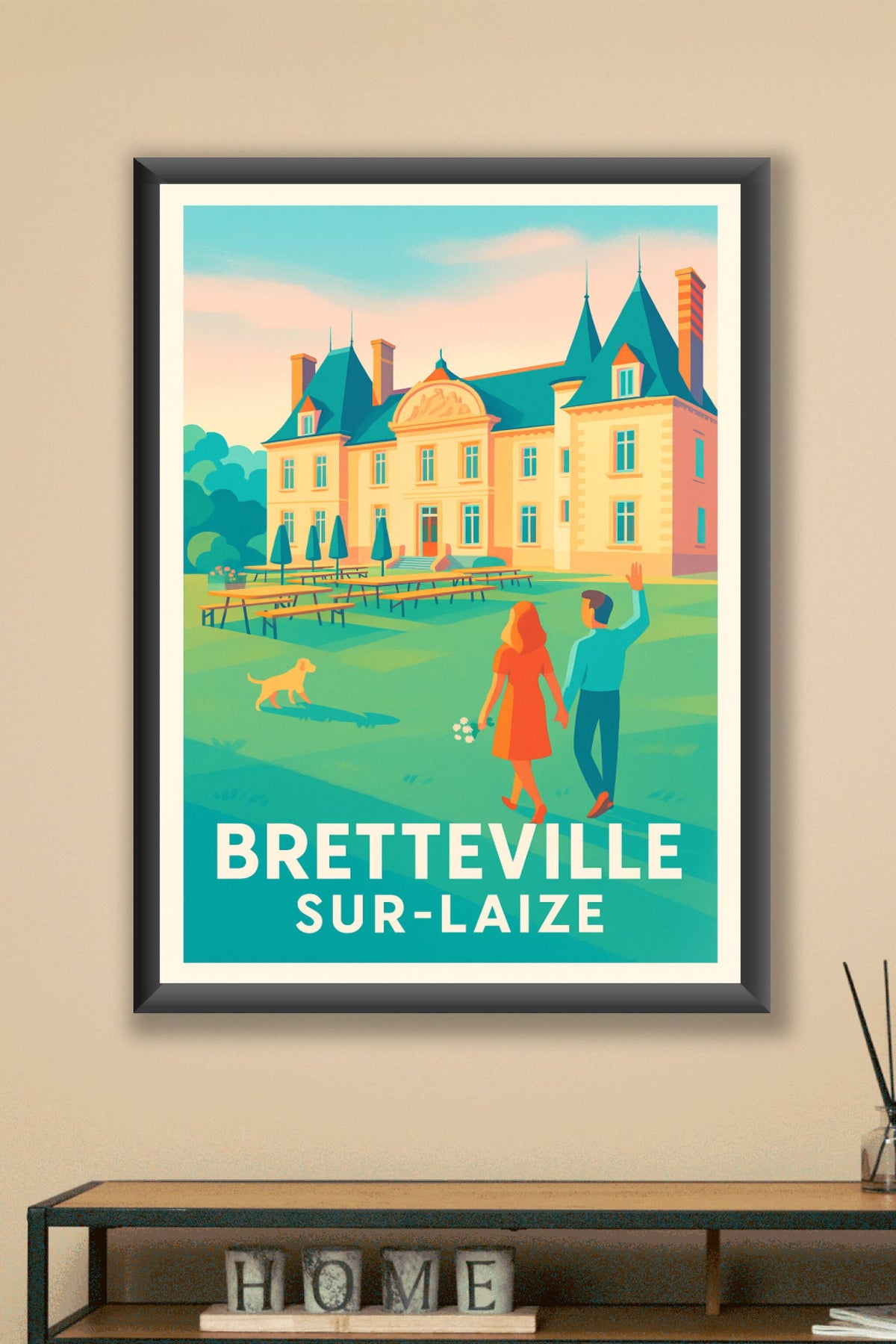 Affiche Bretteville sur-Laize — Charme et sérénité au cœur de la campagne · poster d'art de Bretteville sur-Laize