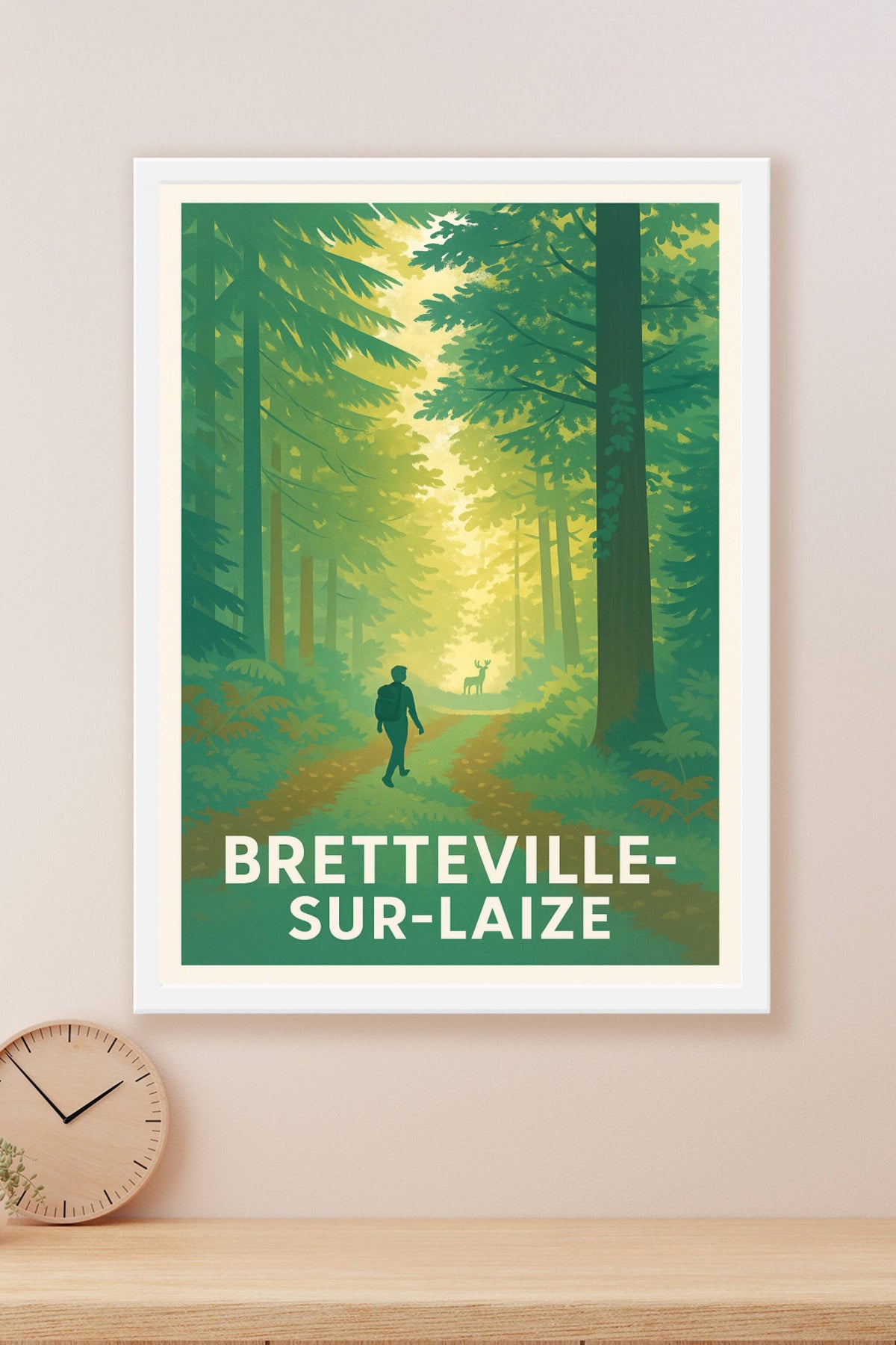 Affiche Bretteville-sur-Laize — Promenade enchantée en forêt · poster d'art de Bretteville-sur-Laize