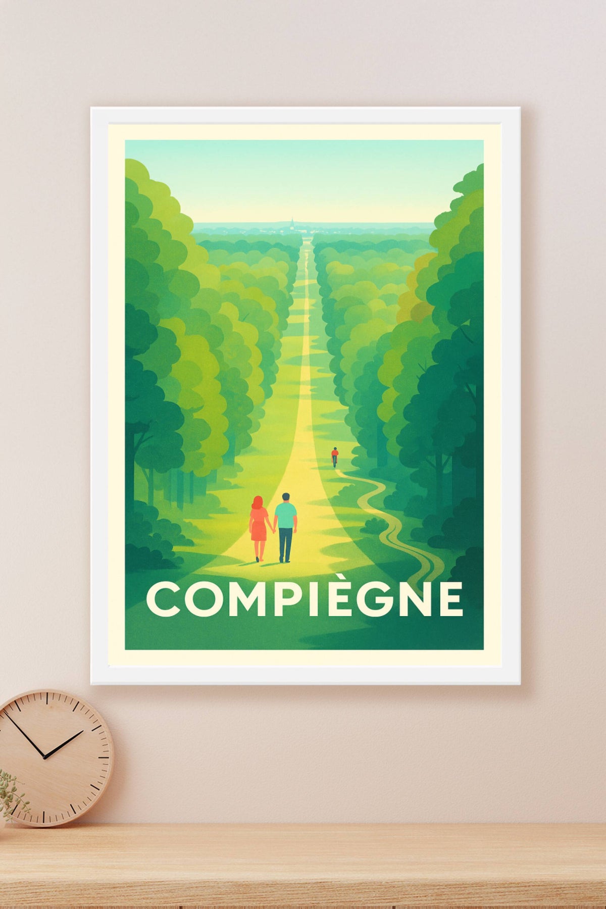 Affiche Compiègne — Élégance et patrimoine au rendez-vous · poster d'art de Compiègne
