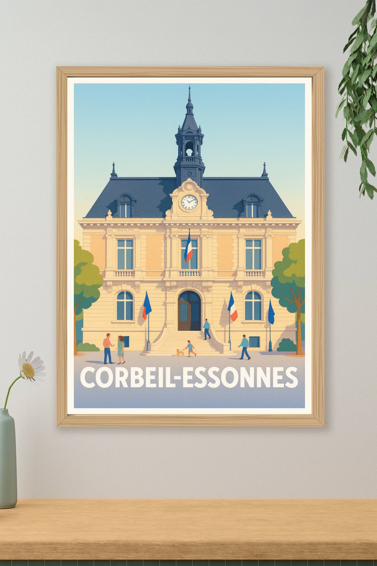Affiche Compiègne — Promenade au cœur de la nature · poster d'art de Compiègne