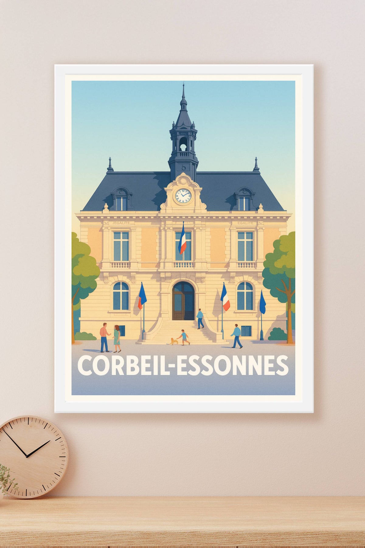 Affiche Compiègne — Promenade au cœur de la nature · poster d'art de Compiègne